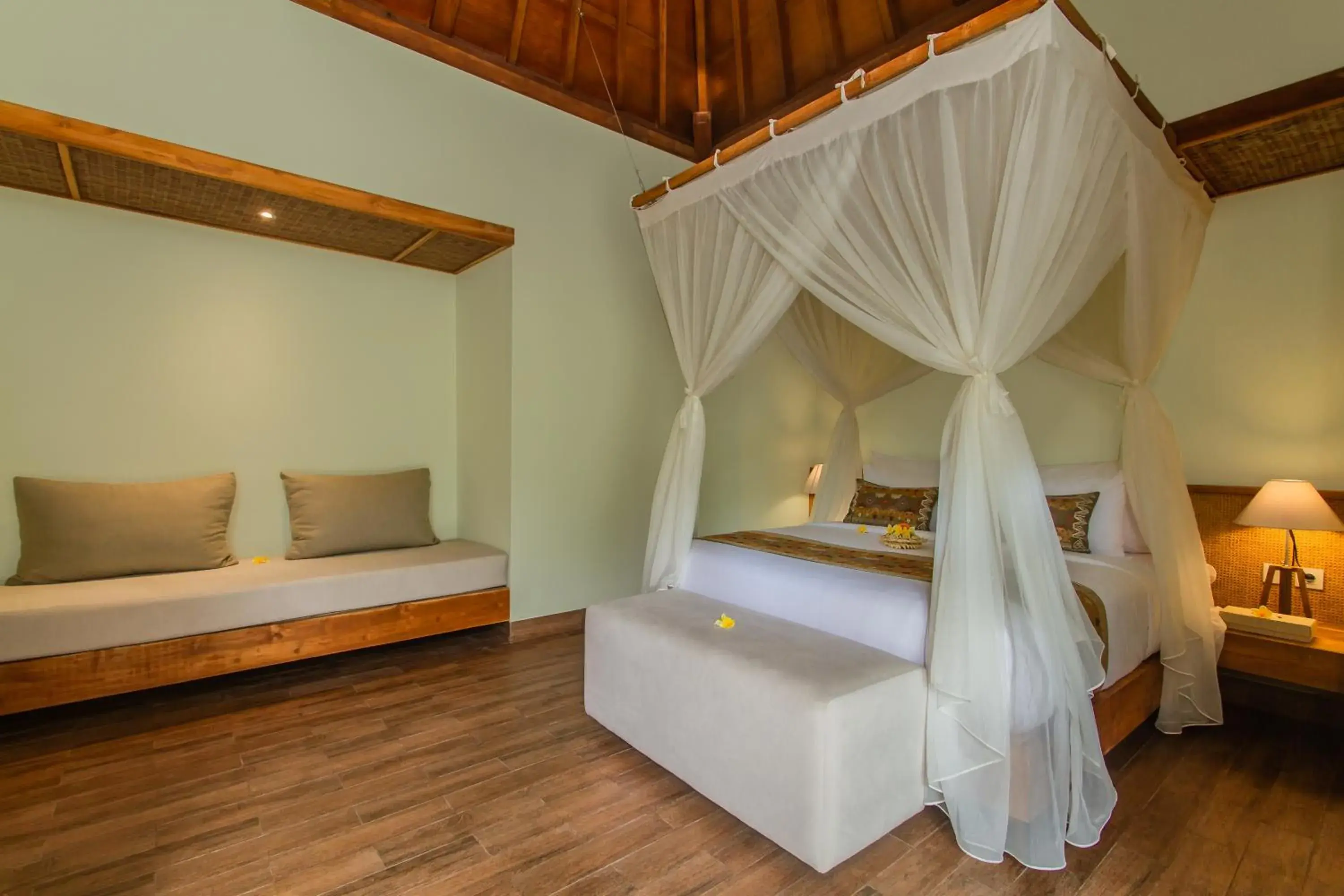 Bed in Reswaha Villas by GenuineHost Bed in Reswaha Villas by GenuineHost