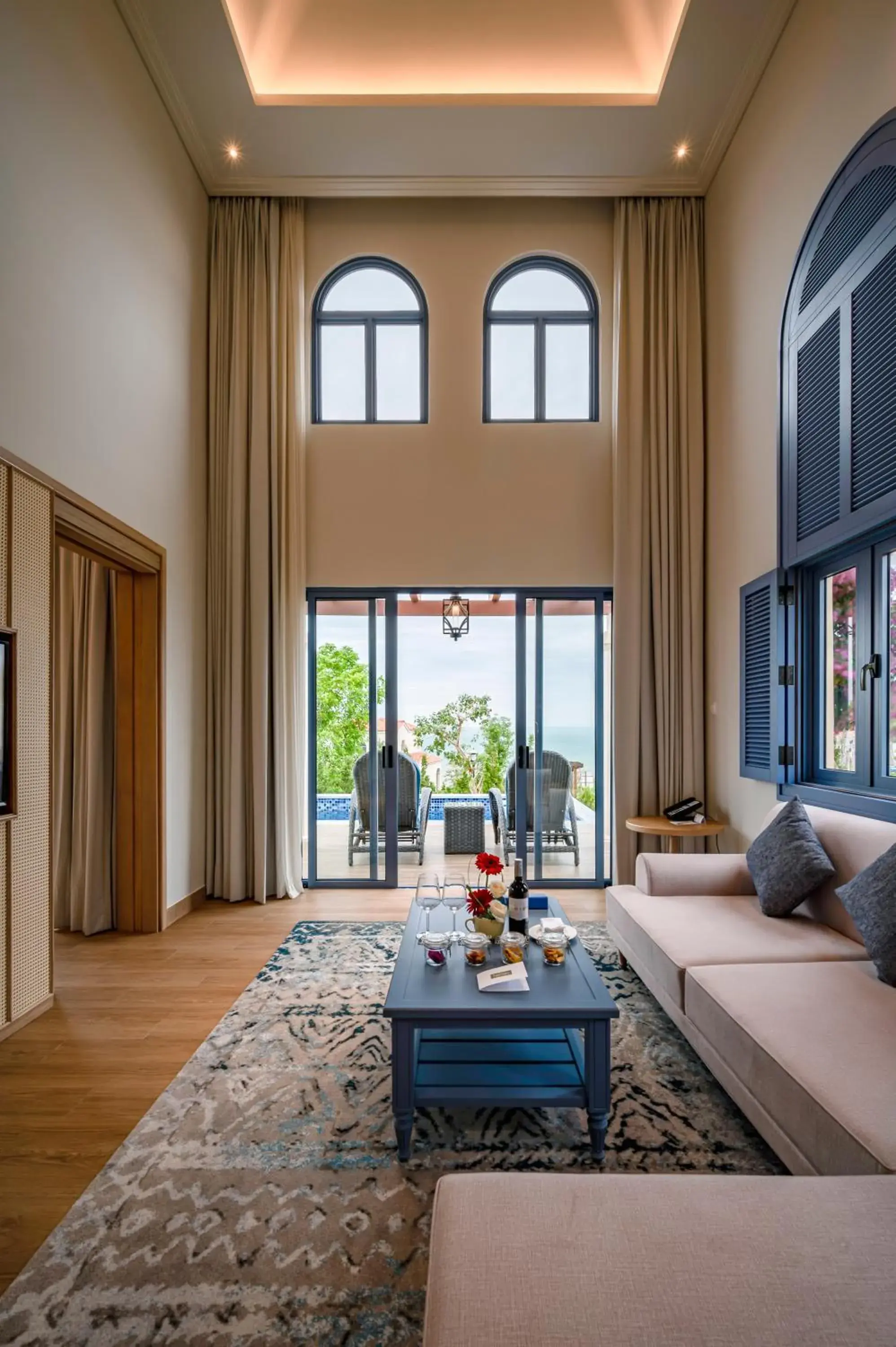 Patio, Bed in Centara Mirage Resort Mui Ne Patio, Bed in Centara Mirage Resort Mui Ne