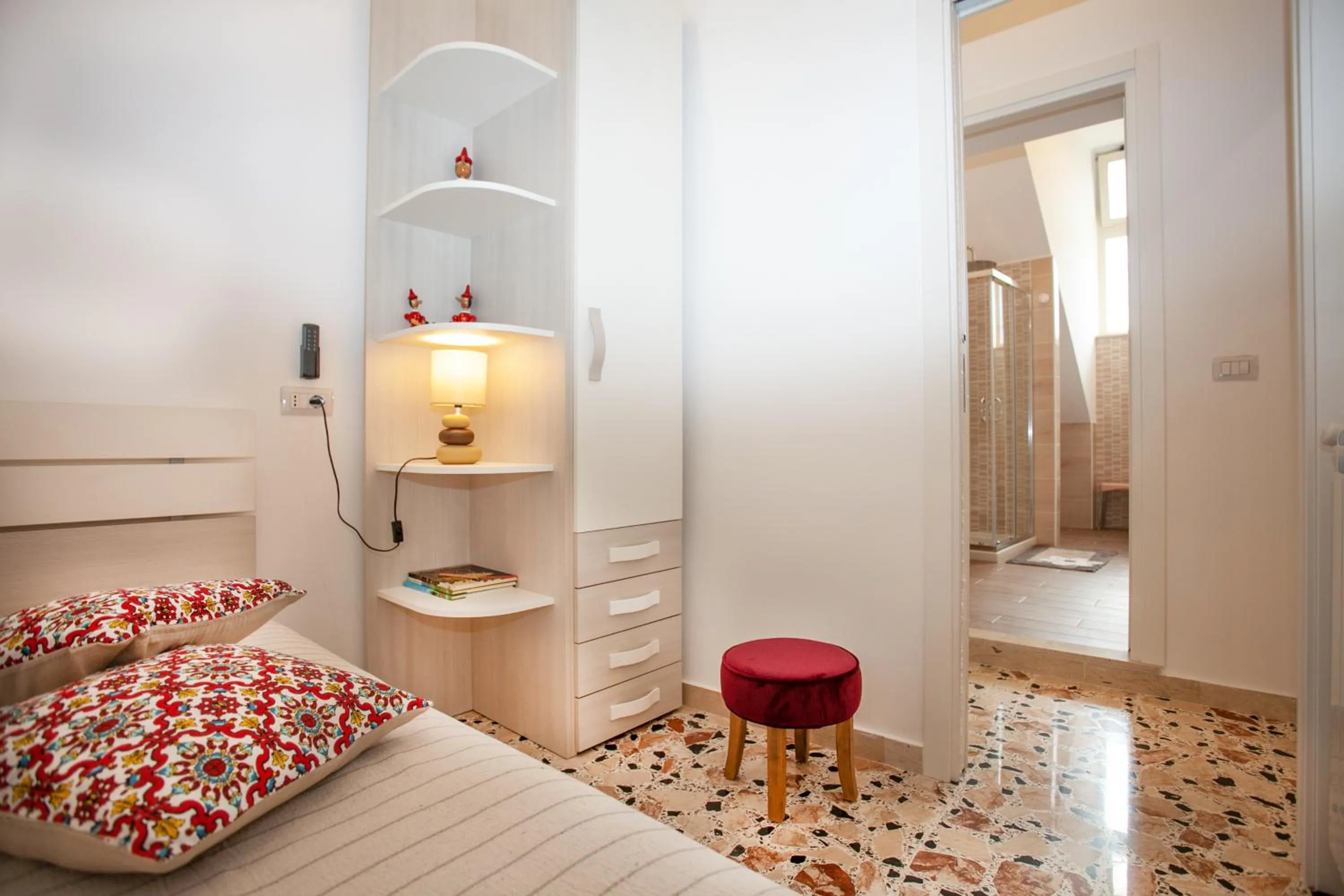 Bedroom, Bed in Casa Rosa