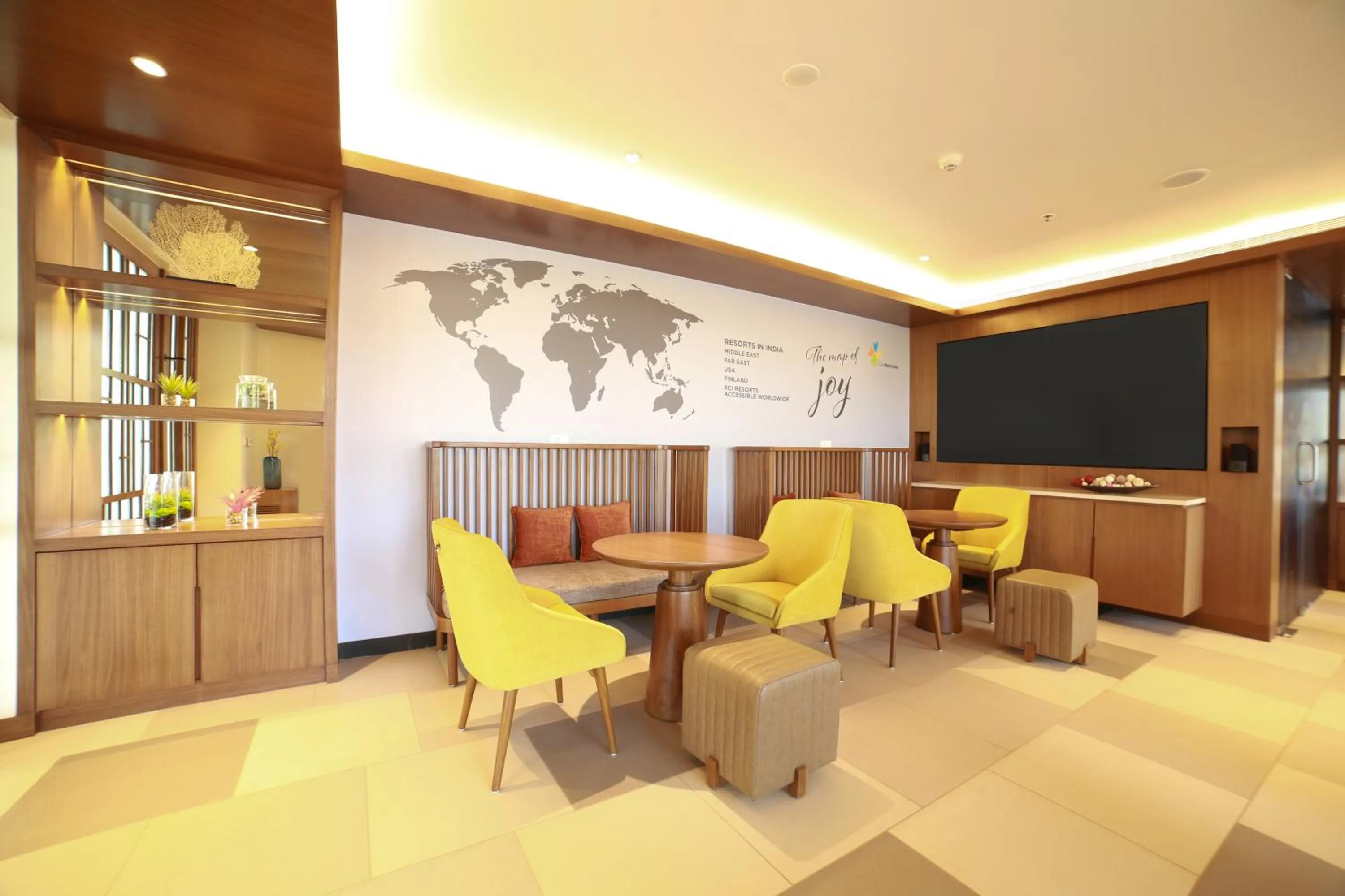 Seating area in Club Mahindra Assonora, Goa