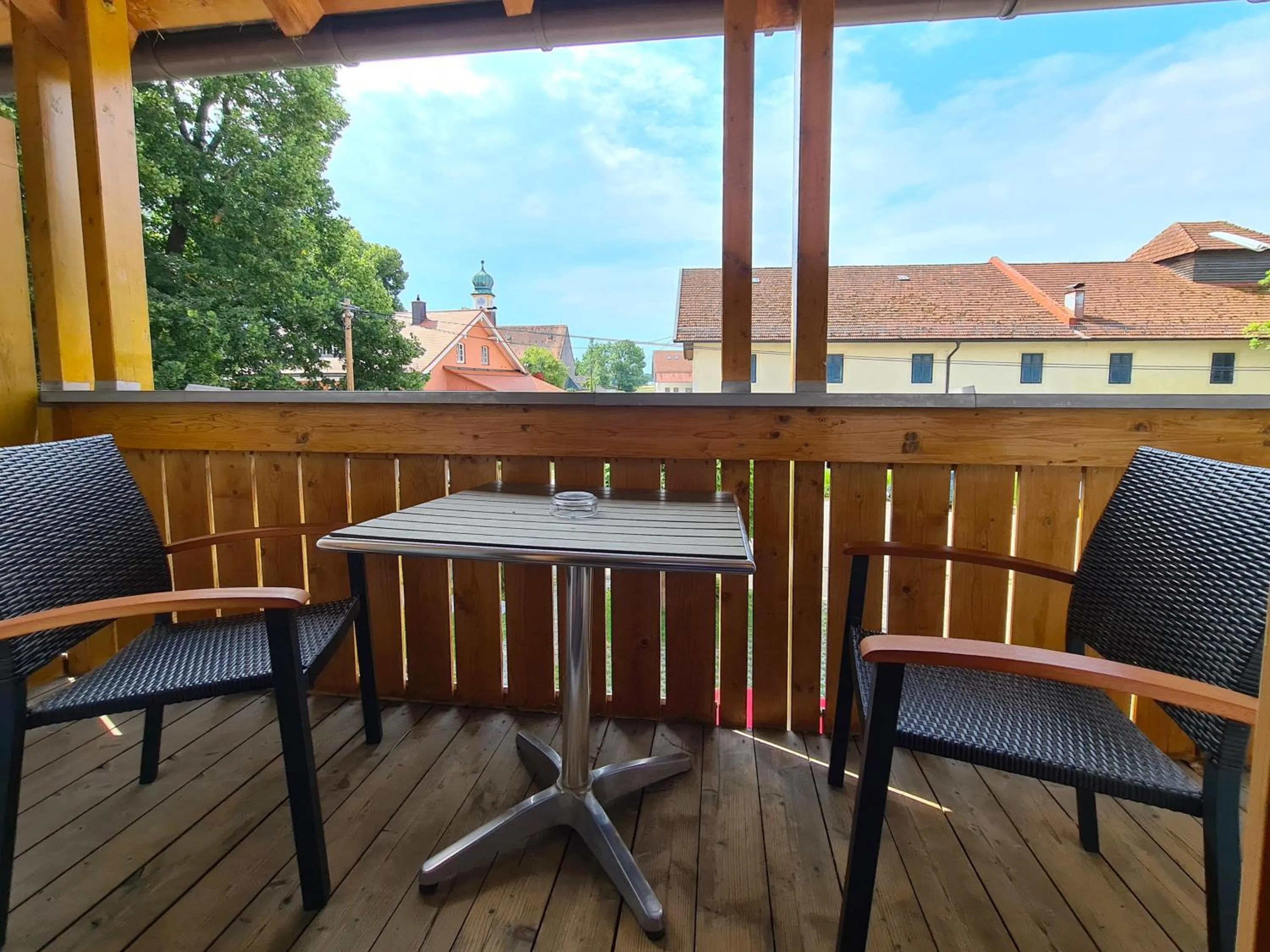 Balcony/Terrace in Hotel am Hachinger Bach by Blattl