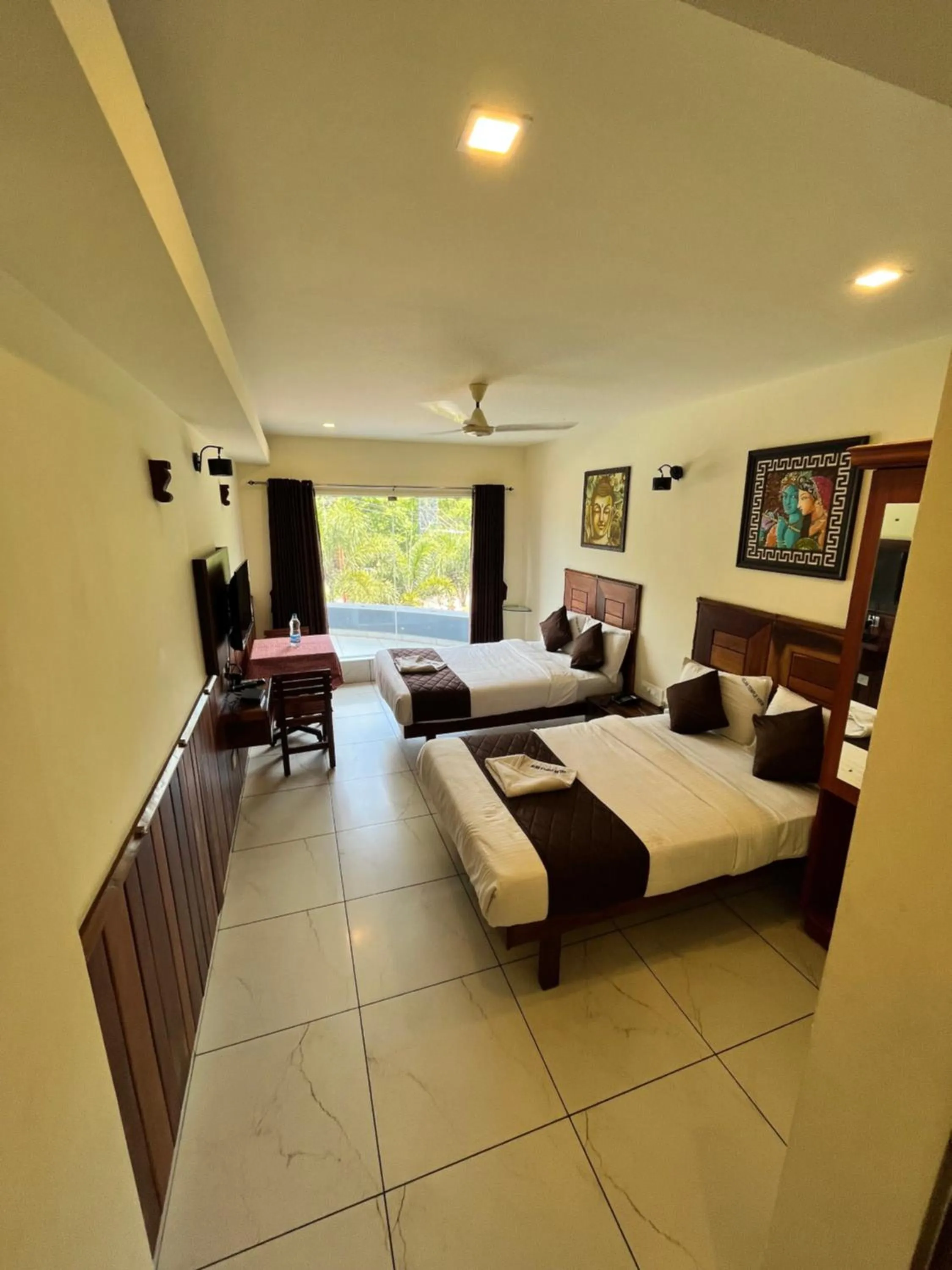 Bed in Velan Temple View