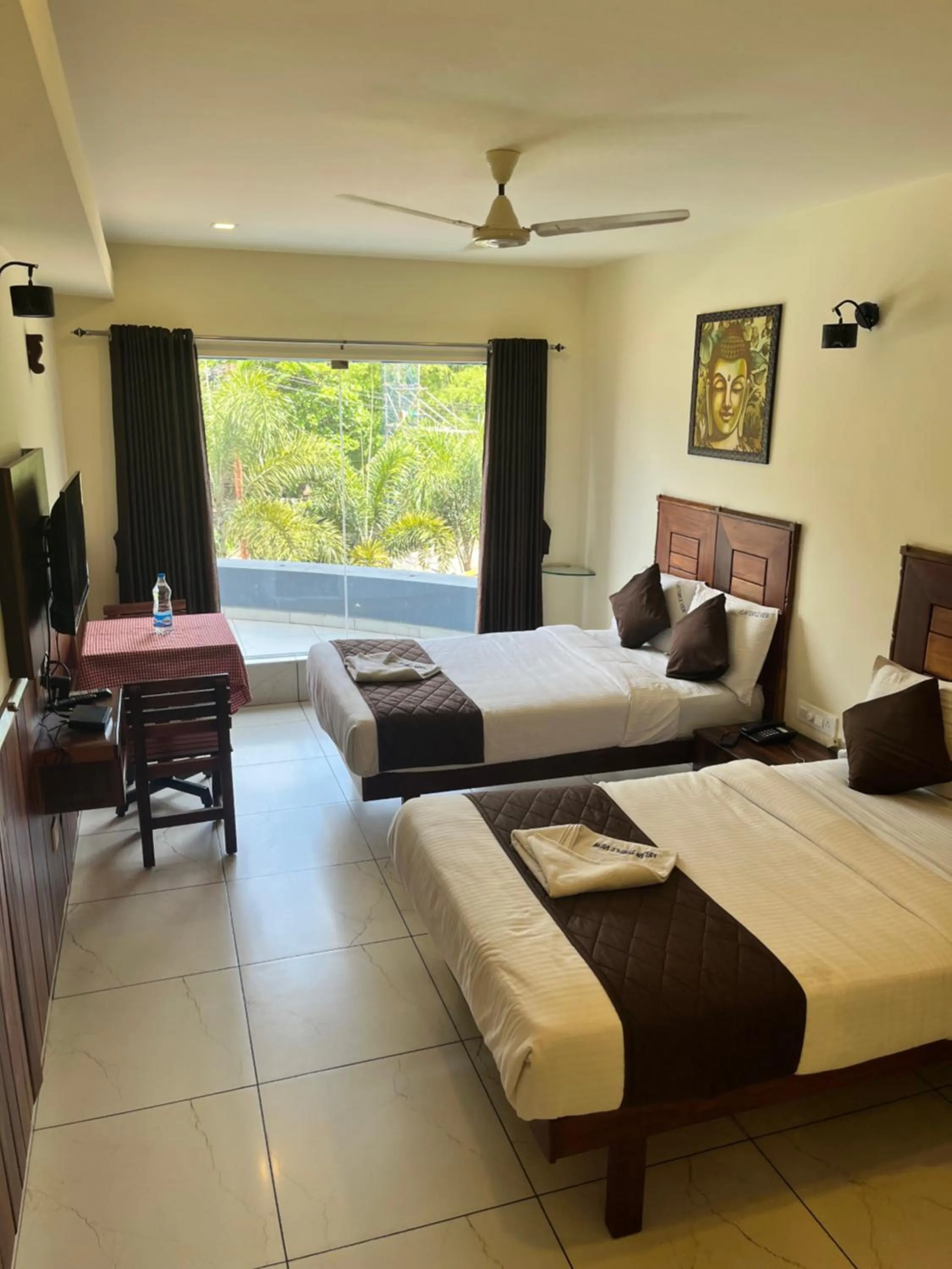 Bed in Velan Temple View