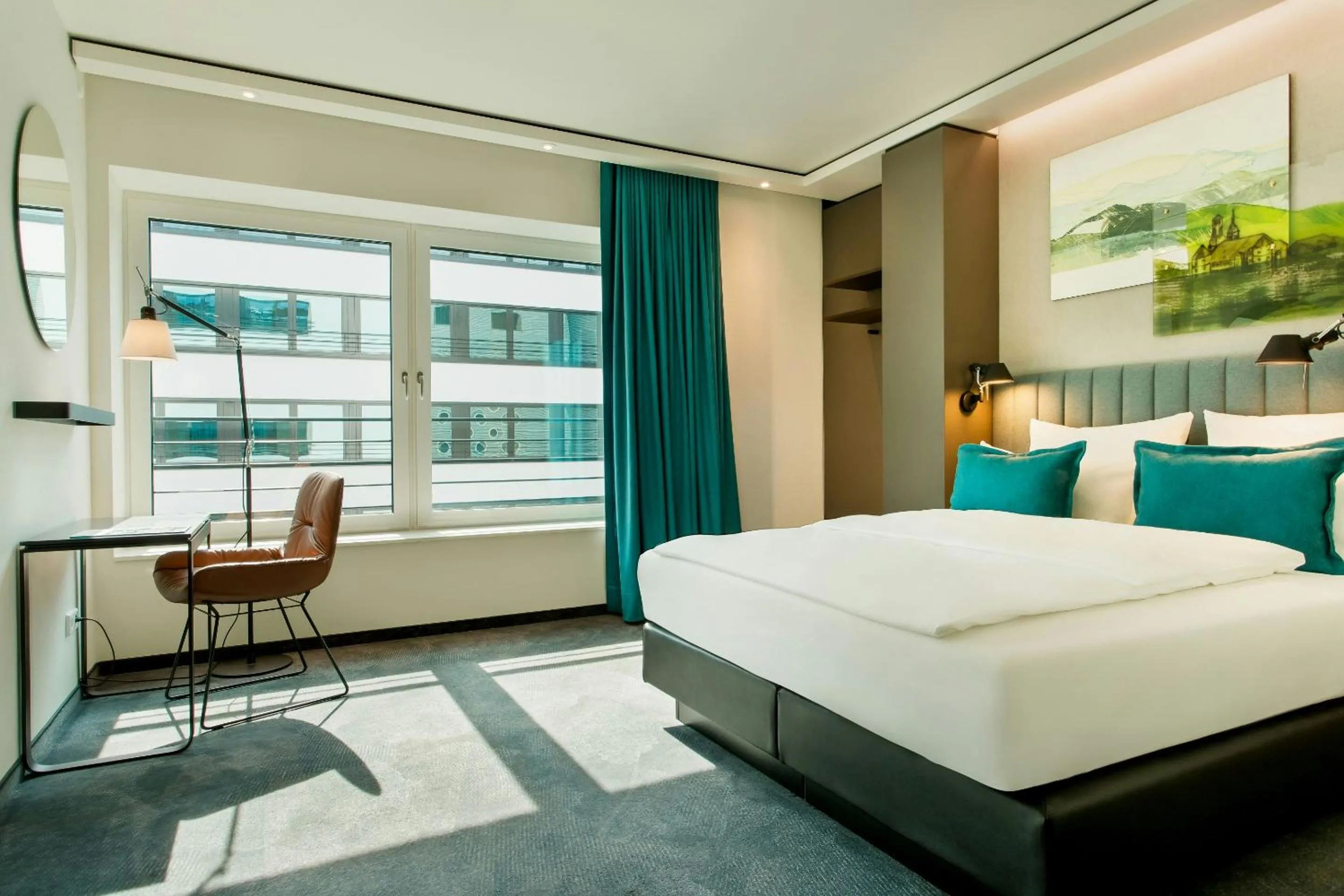 Photo of the whole room, Bed in Motel One Stuttgart-Hauptbahnhof