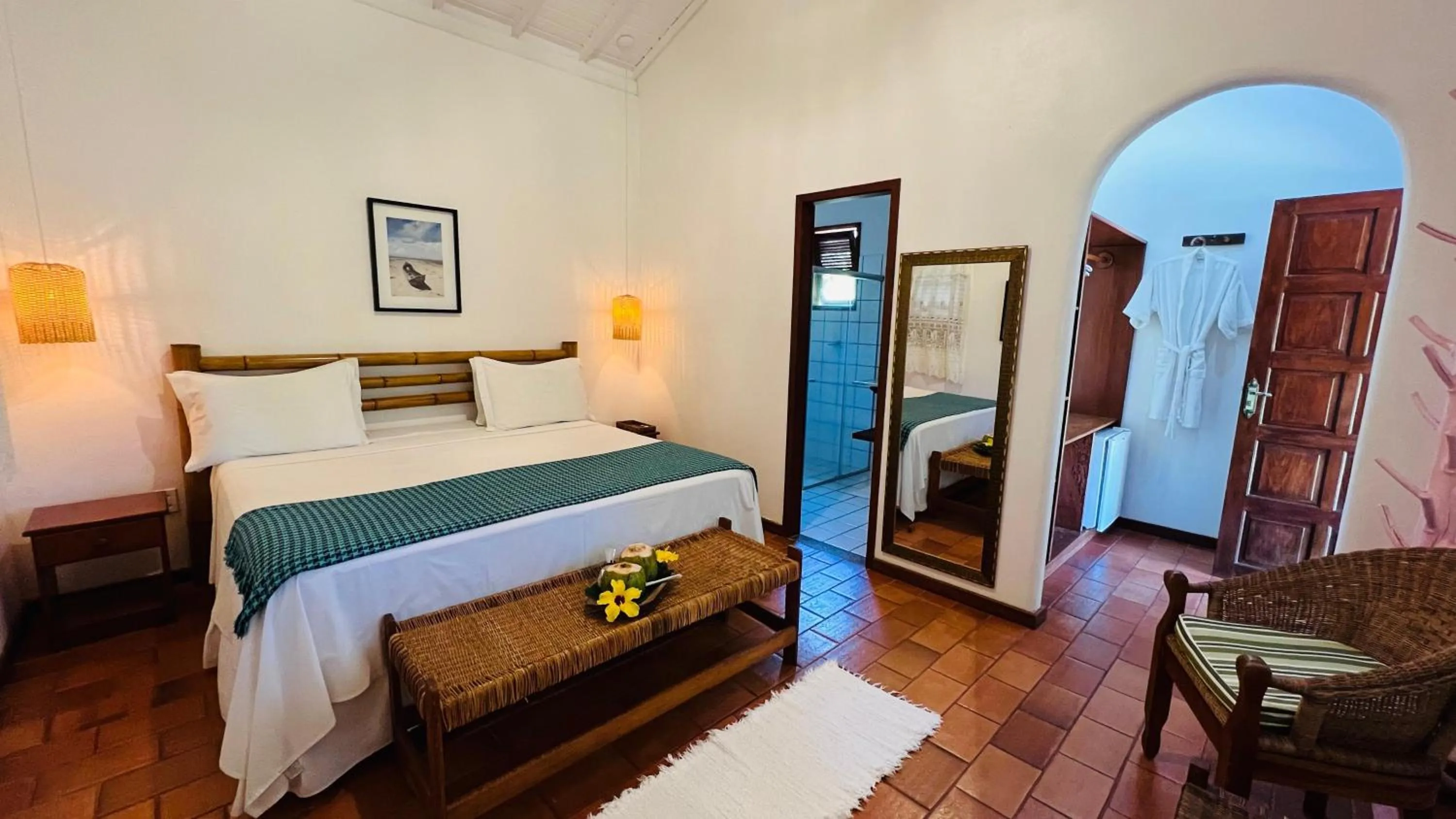 Bed in Pousada Villa Cumuru