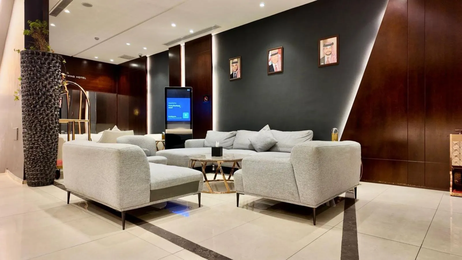 Seating area in Twins Boutique Hotel