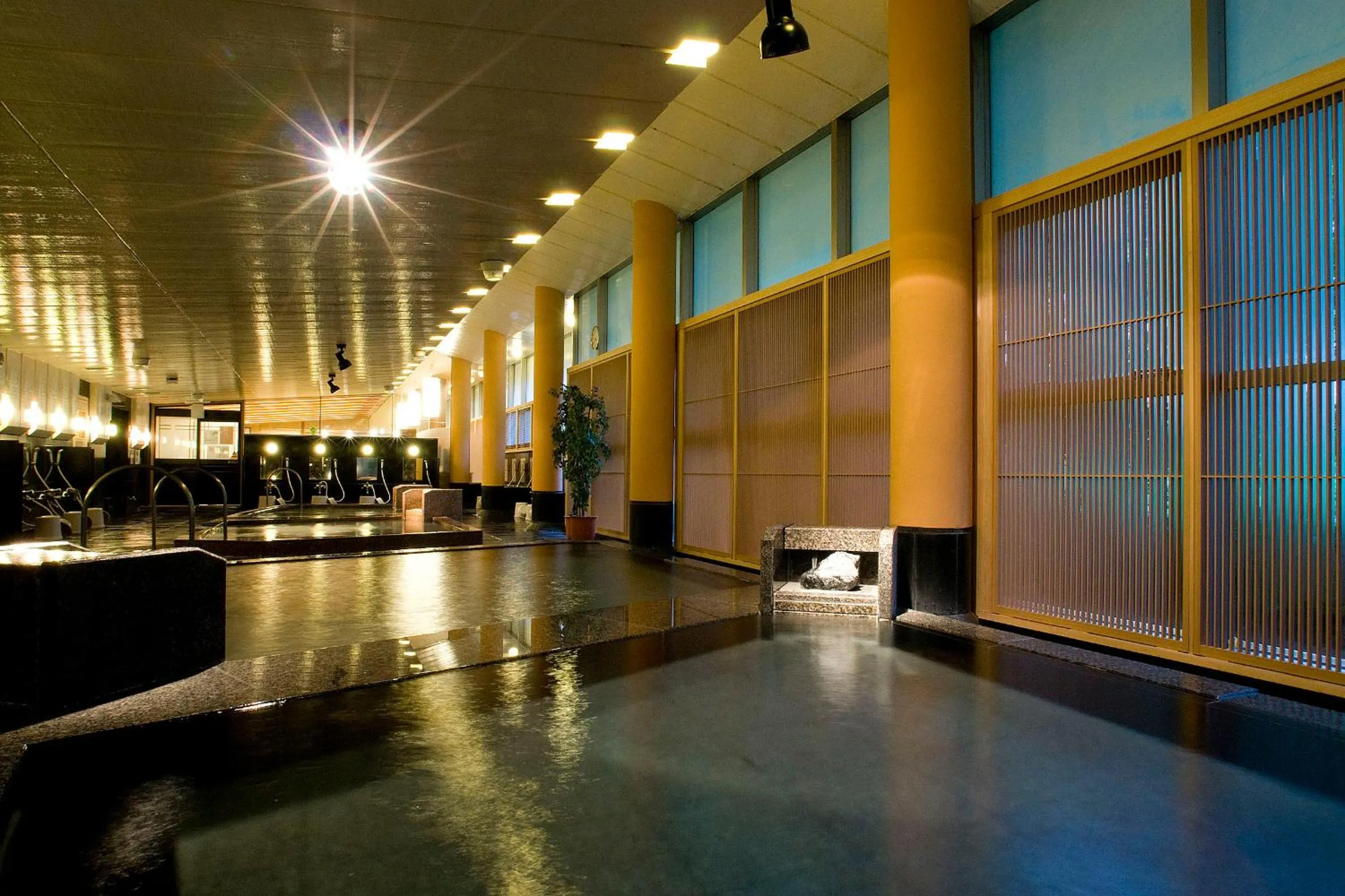 Hot Spring Bath in Kinugawa Onsen Hotel