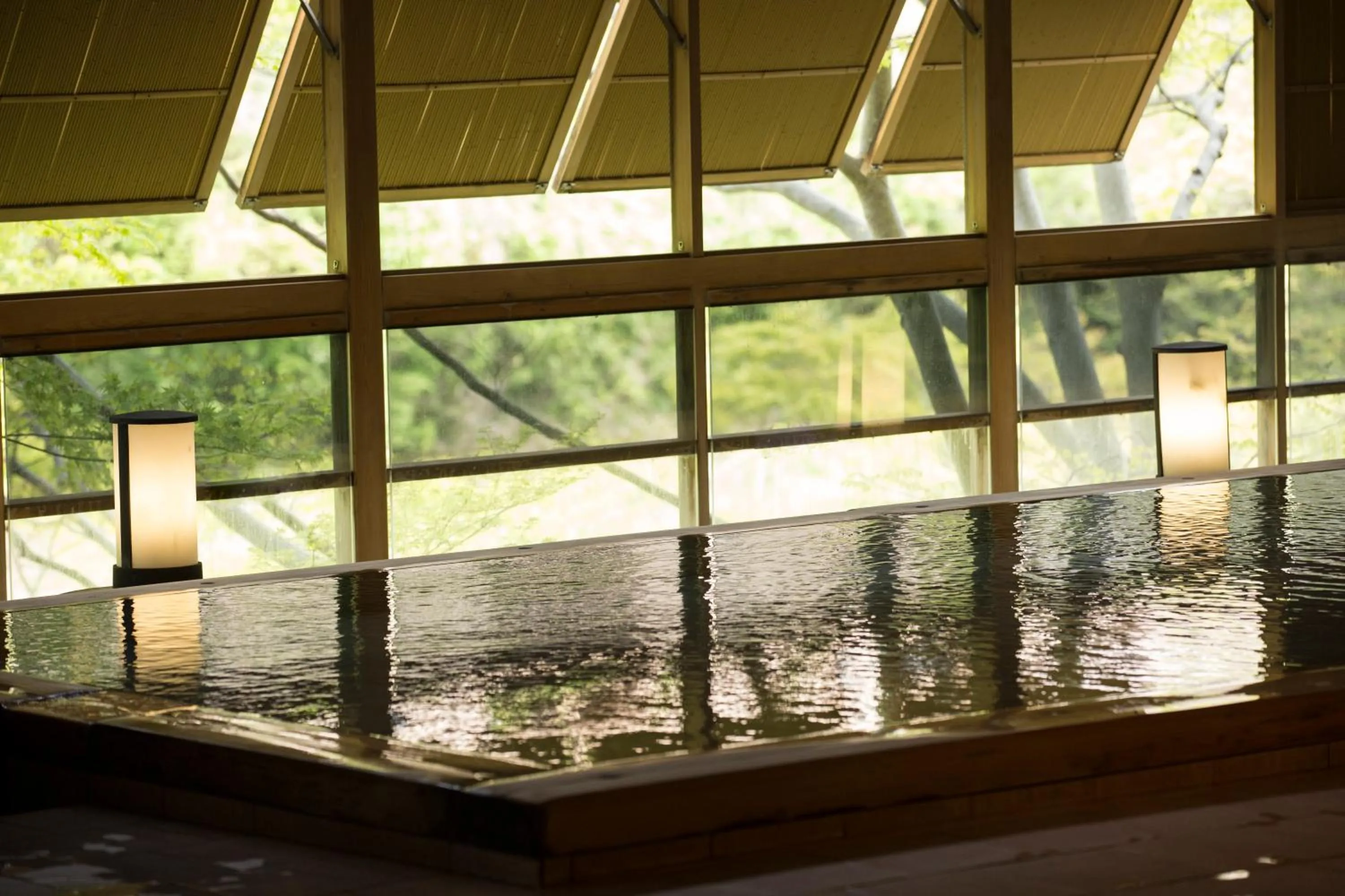 Hot Spring Bath in Kinugawa Onsen Hotel