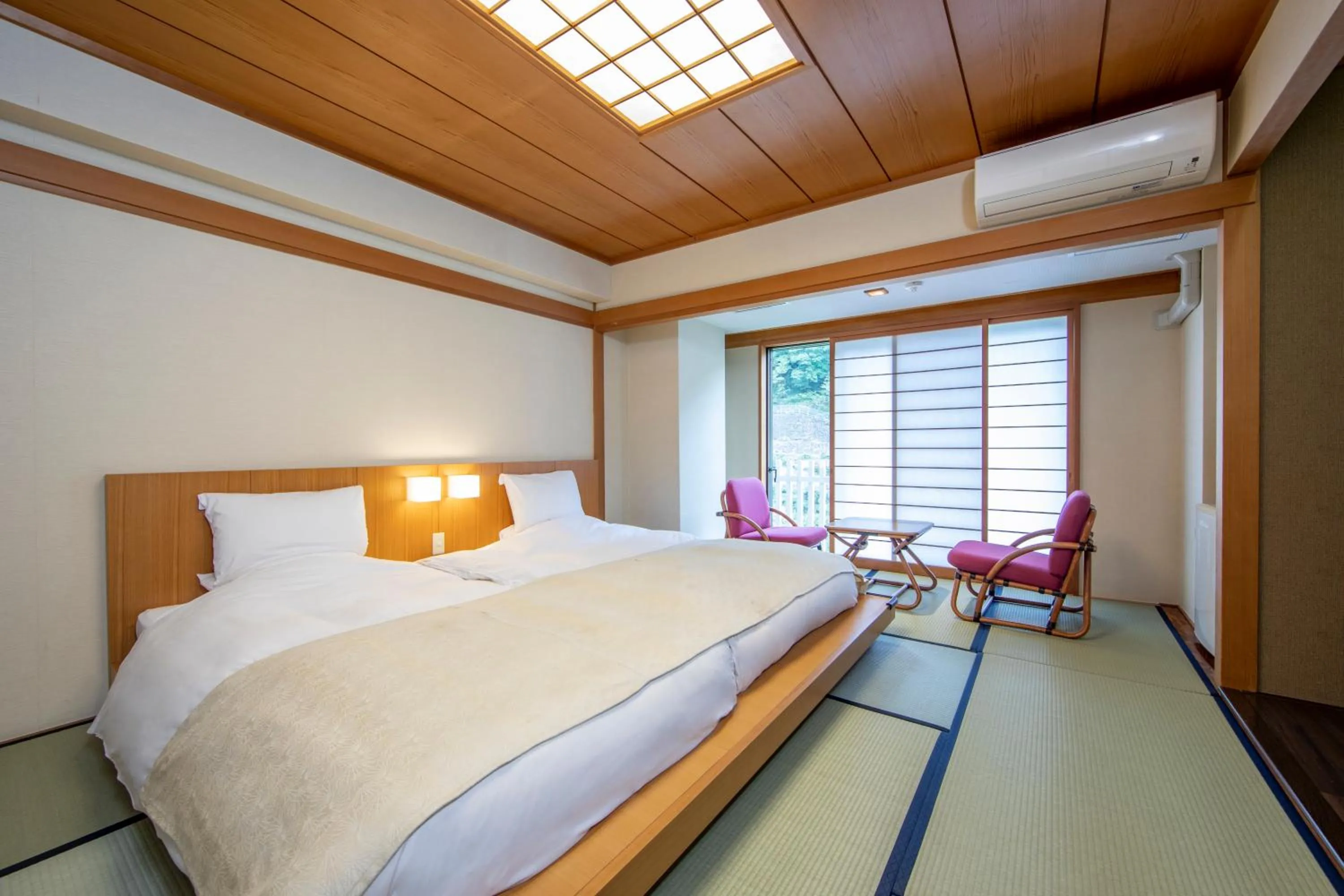 Bed in Kinugawa Onsen Hotel