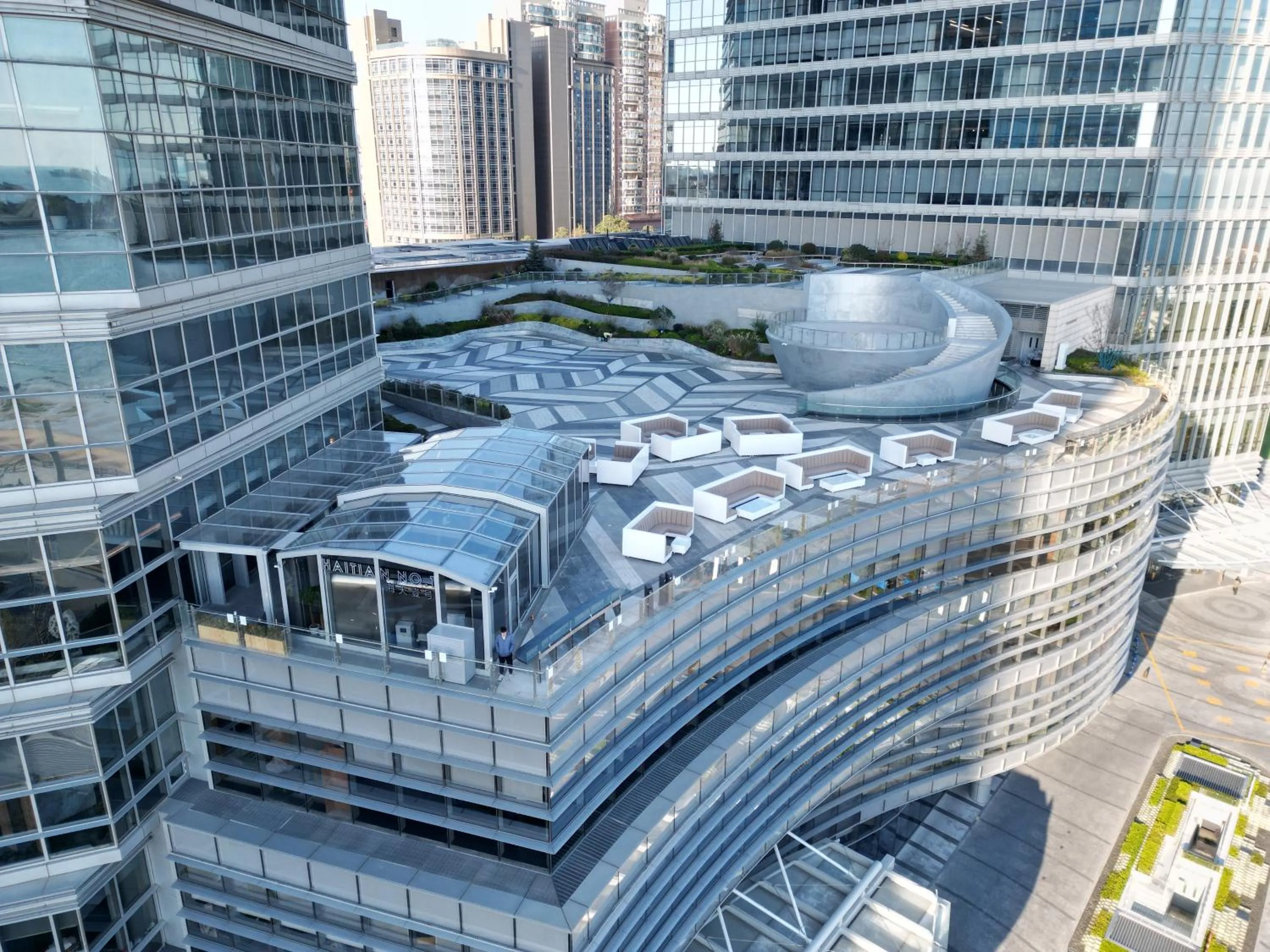 Balcony/Terrace in Qingdao Haitian Hotel