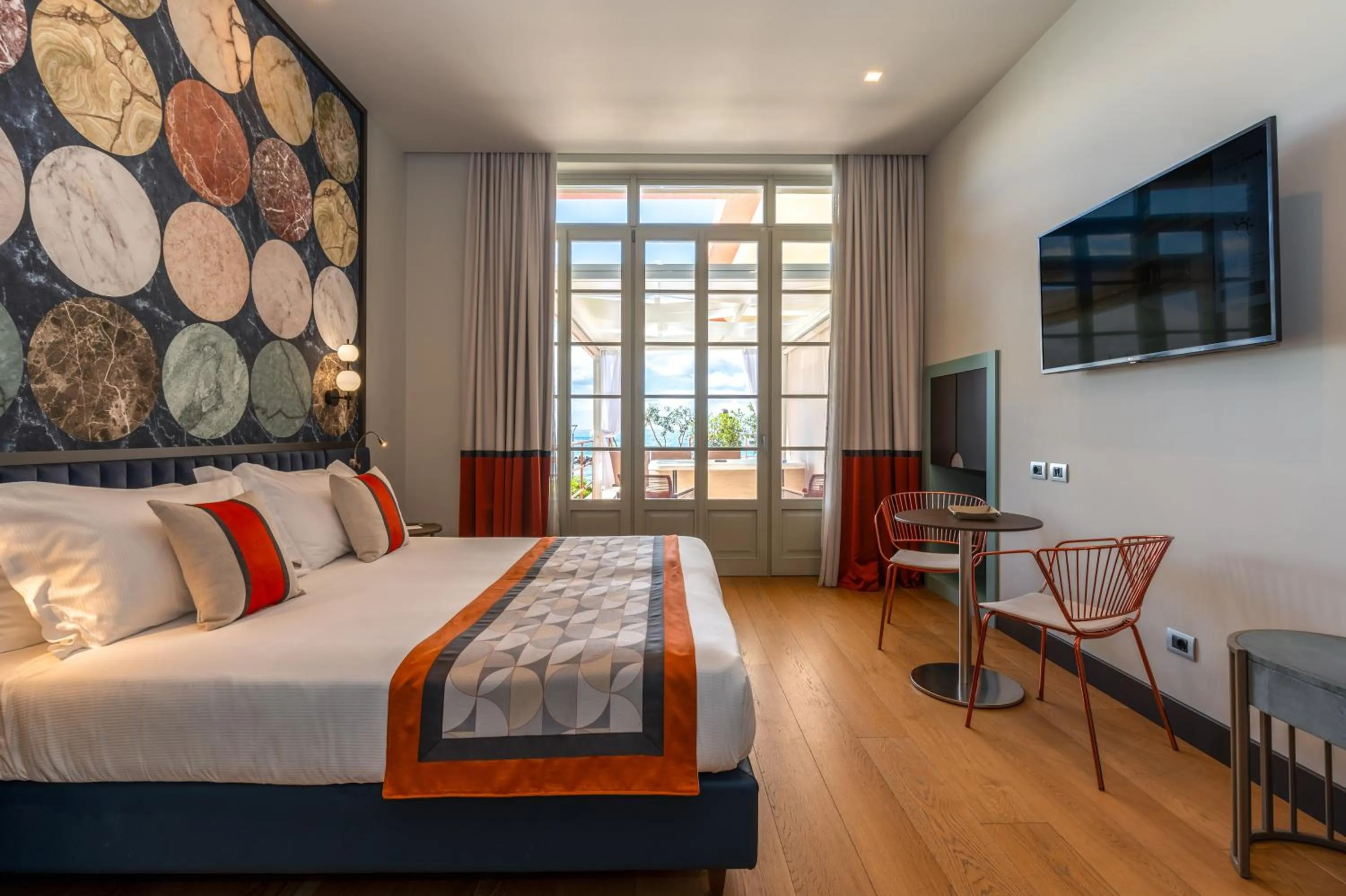 Bed in Grand Hotel Torre Fara