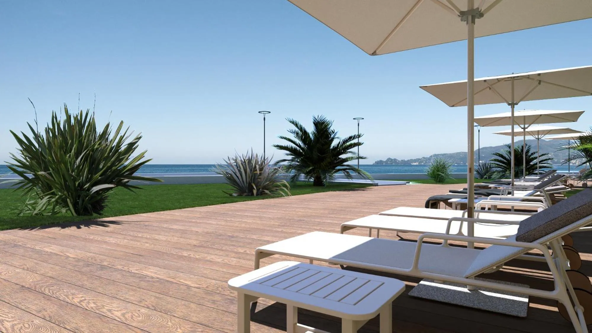 Patio in Grand Hotel Torre Fara