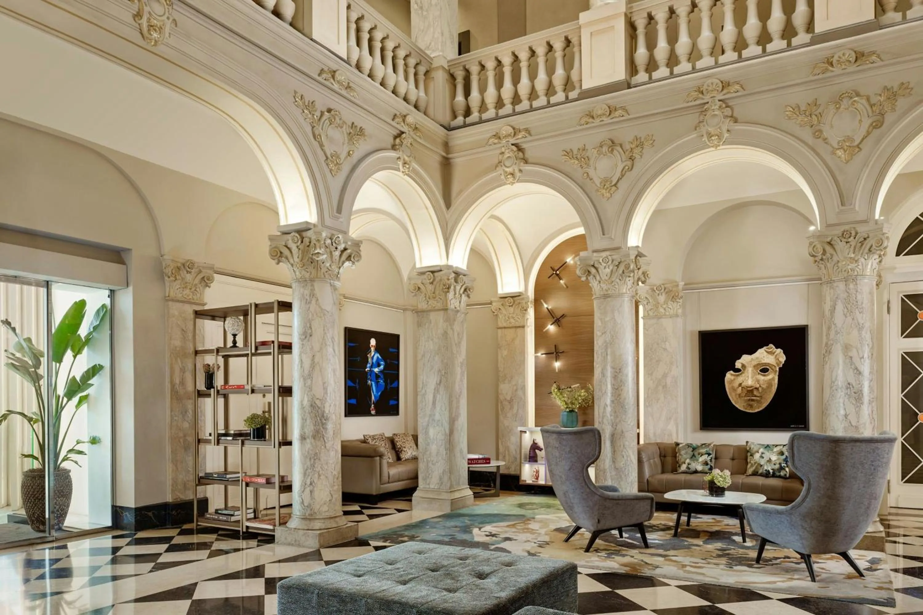 Lobby or reception in The Ritz-Carlton Hotel de la Paix, Geneva