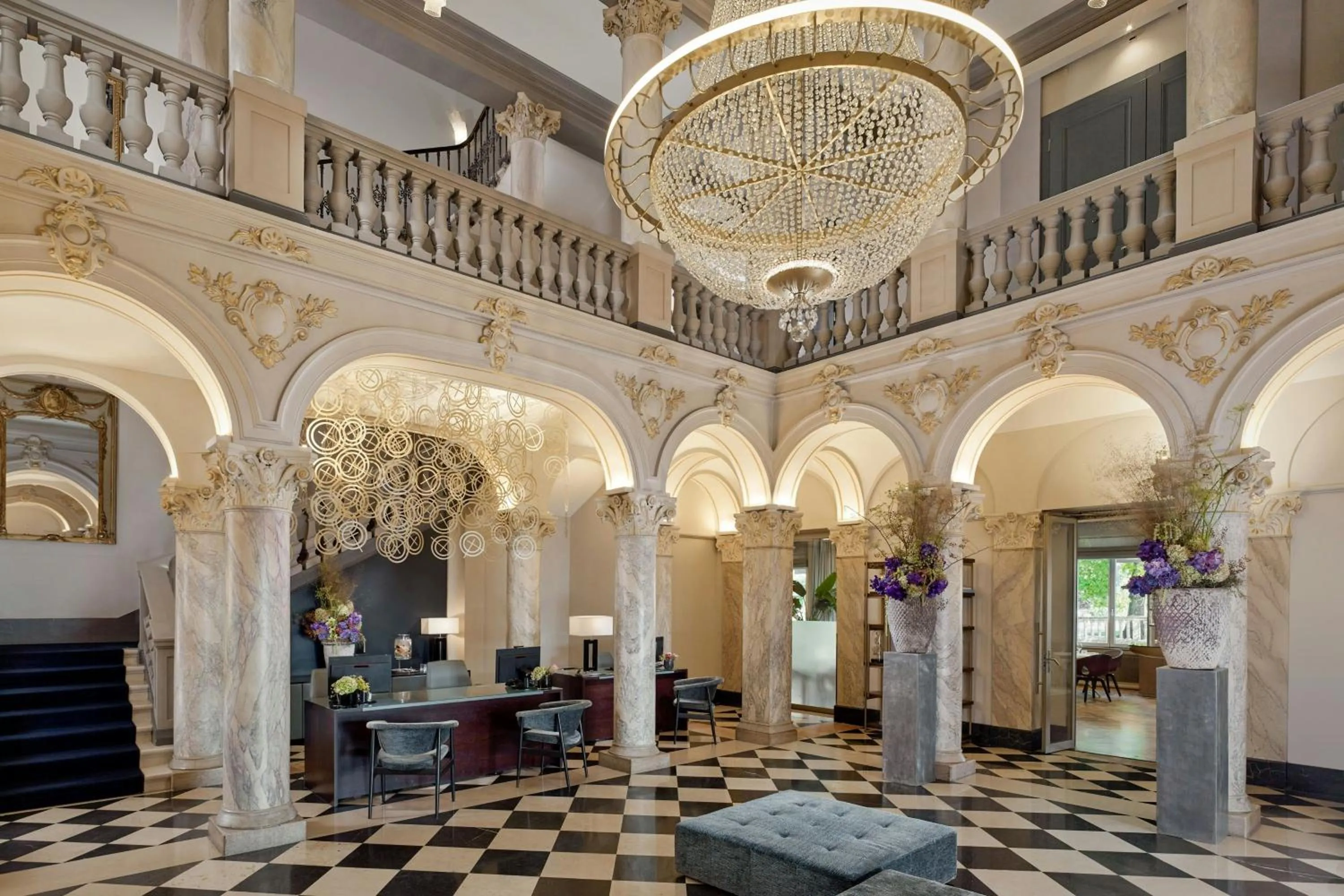 Lobby or reception in The Ritz-Carlton Hotel de la Paix, Geneva