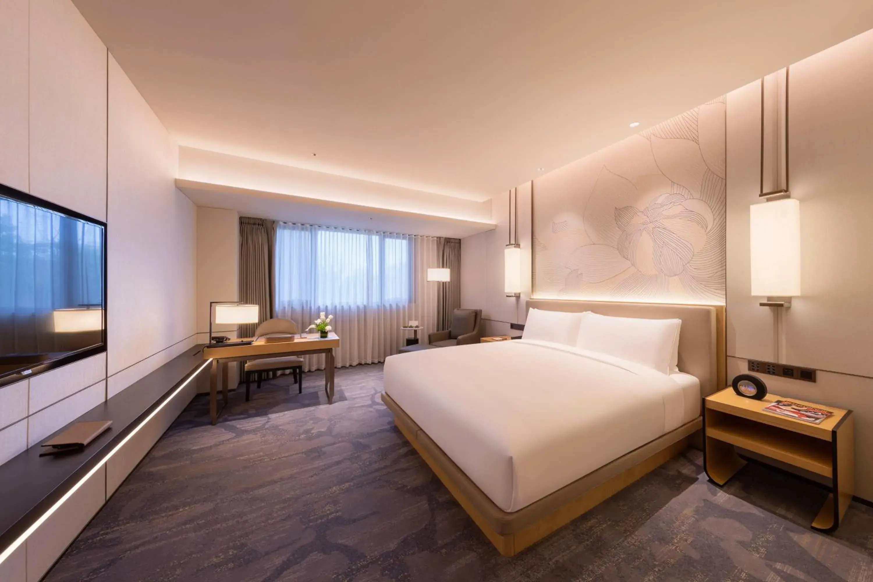 Bed in Gran Meliá Chengdu Bed in Gran Meliá Chengdu