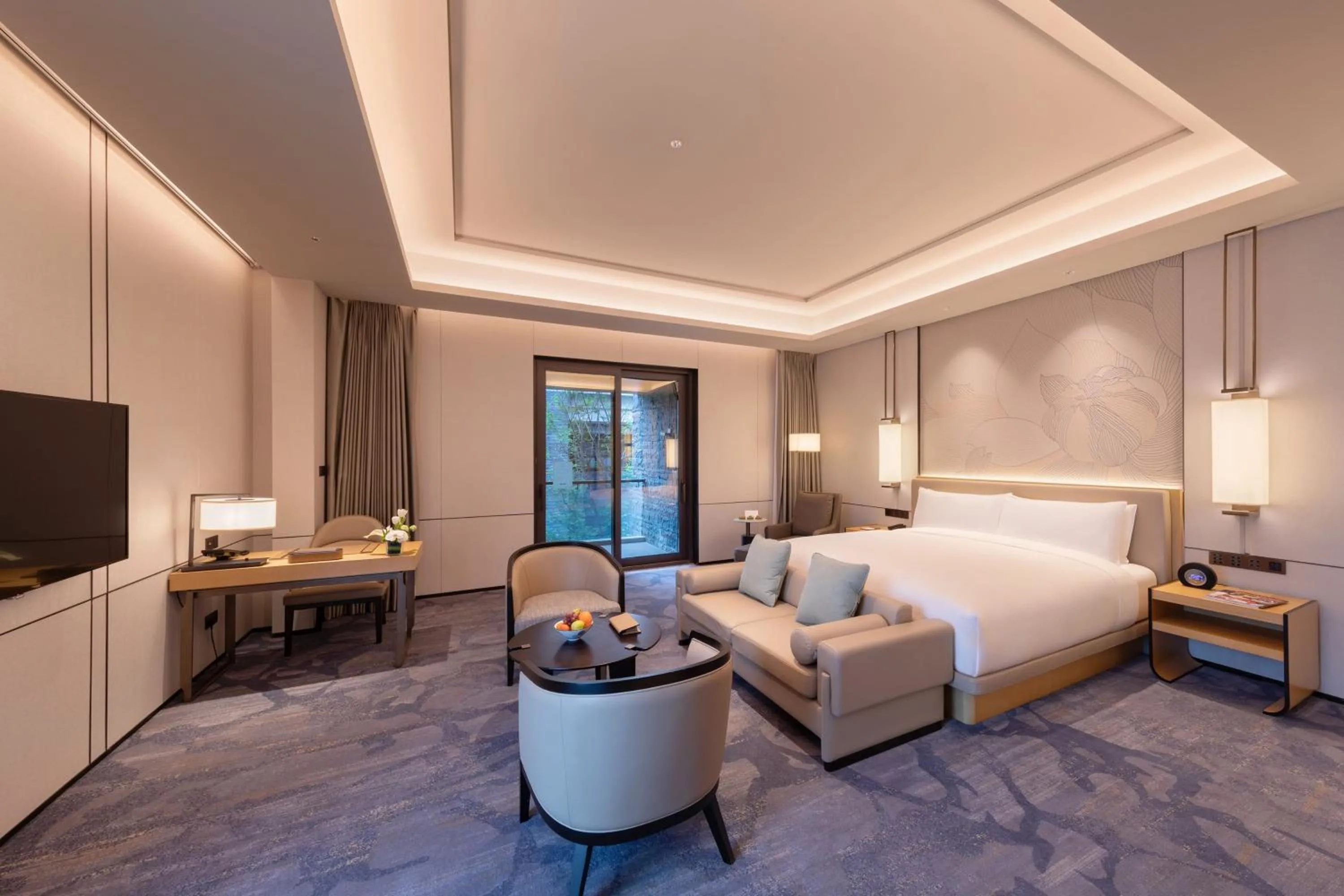 Bed in Gran Meliá Chengdu