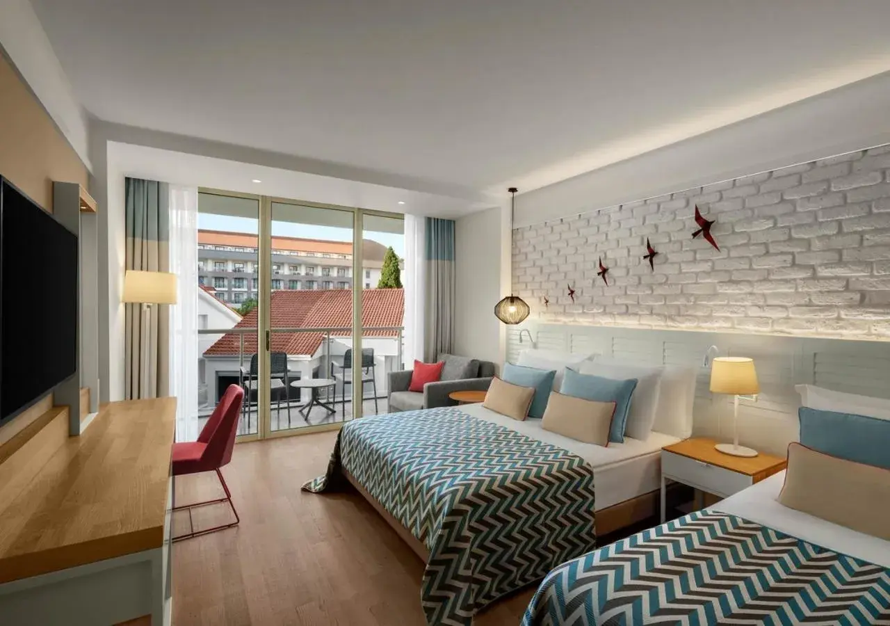 Bedroom, Bed in Akra Kemer - Ultra All Inclusive Bedroom, Bed in Akra Kemer - Ultra All Inclusive