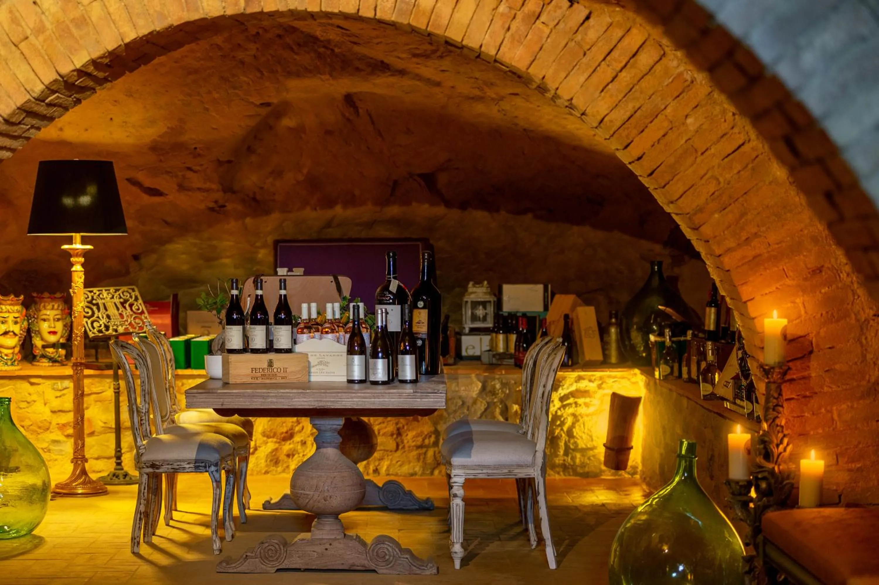 Lounge or bar in Il Miraggio in Val d'Orcia Relais & Spa