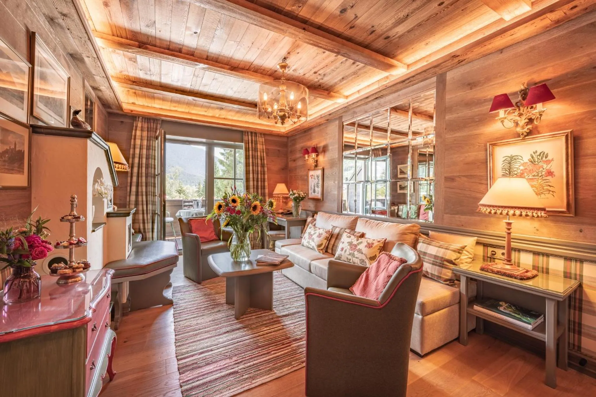 Living room in Alpin Resort Sacher