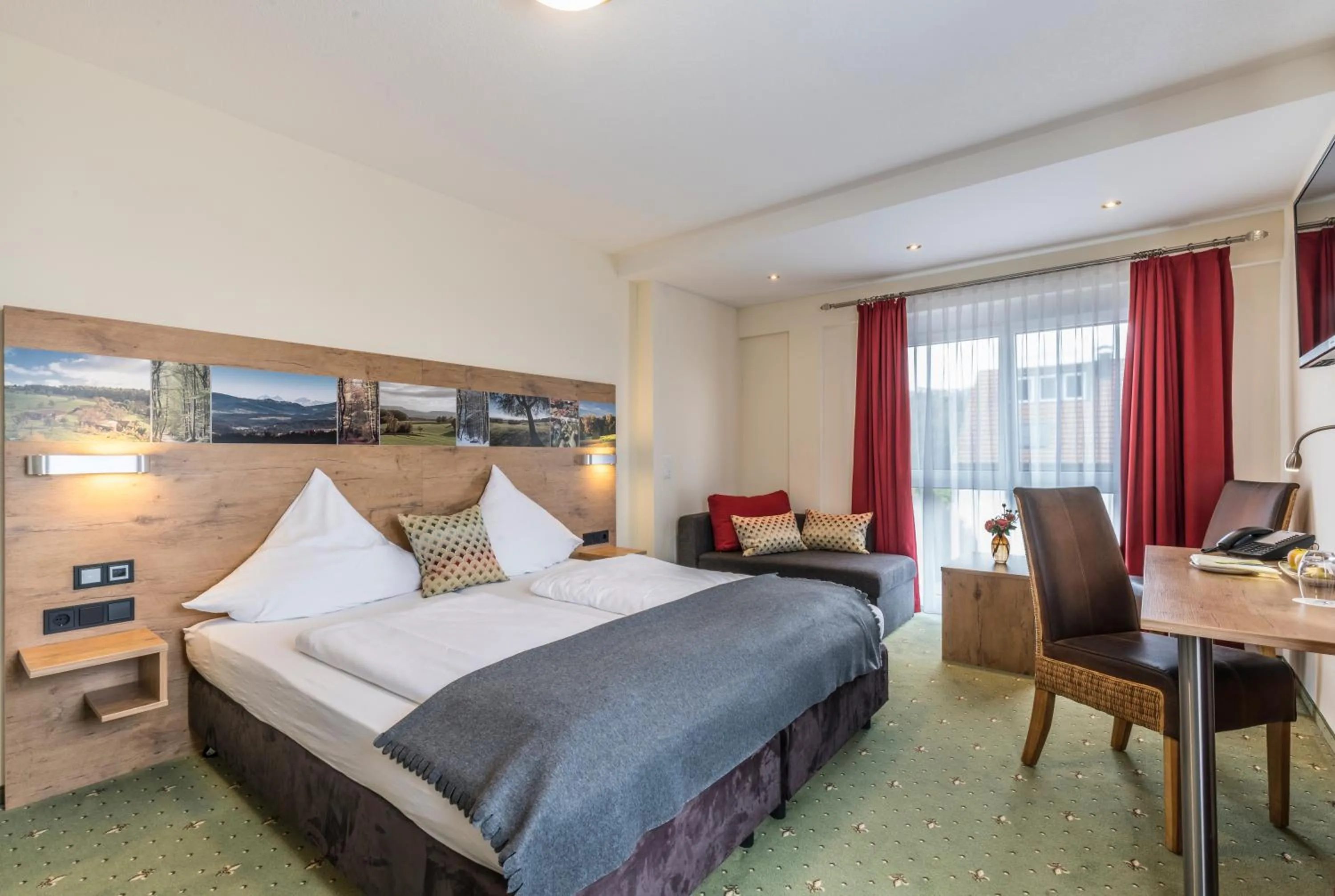 Bed in Rührberger Hof Hotel & Restaurant Grenzach-Wyhlen bei Basel