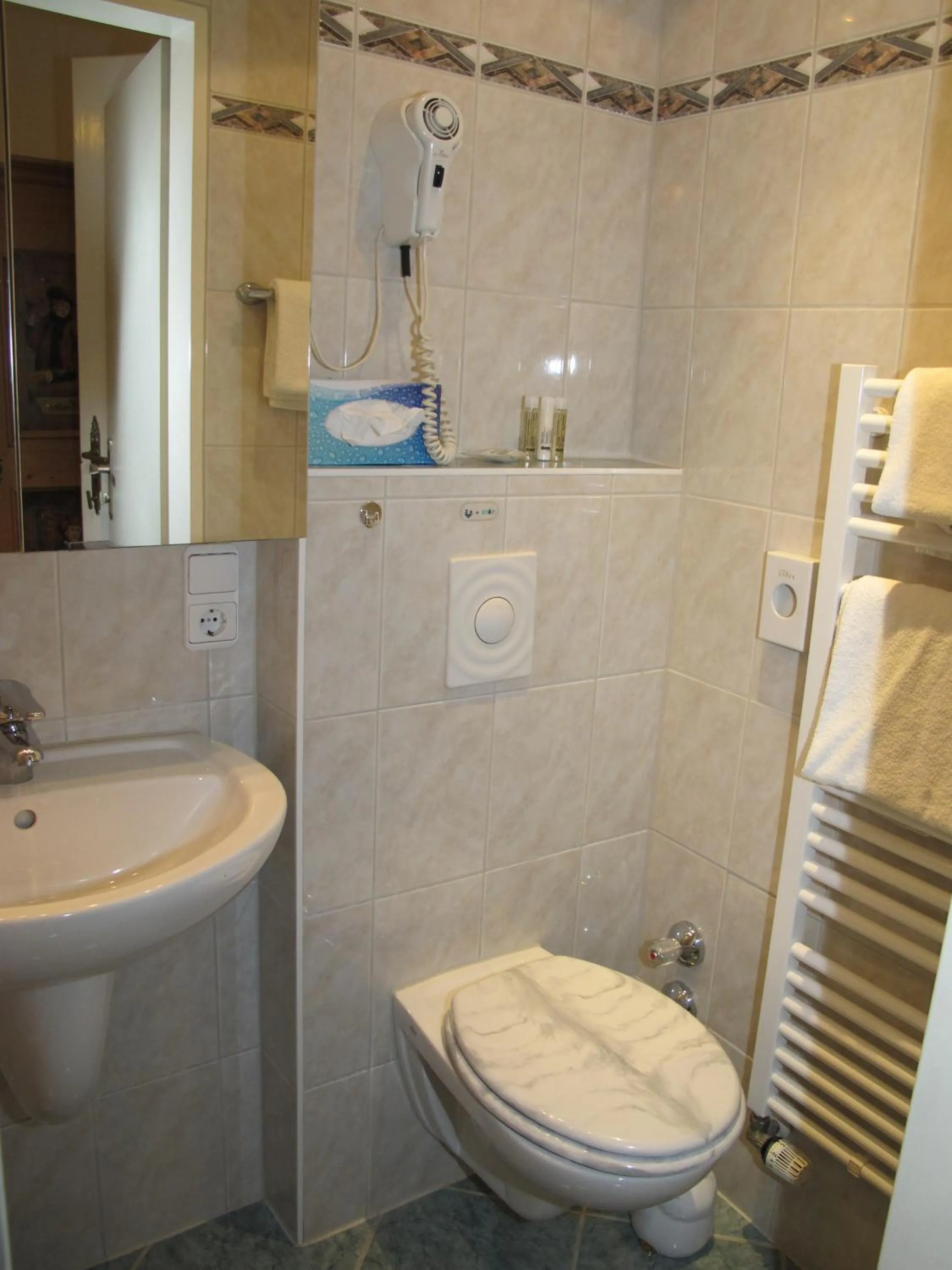 Shower in Hotel garni Almenrausch und Edelweiss