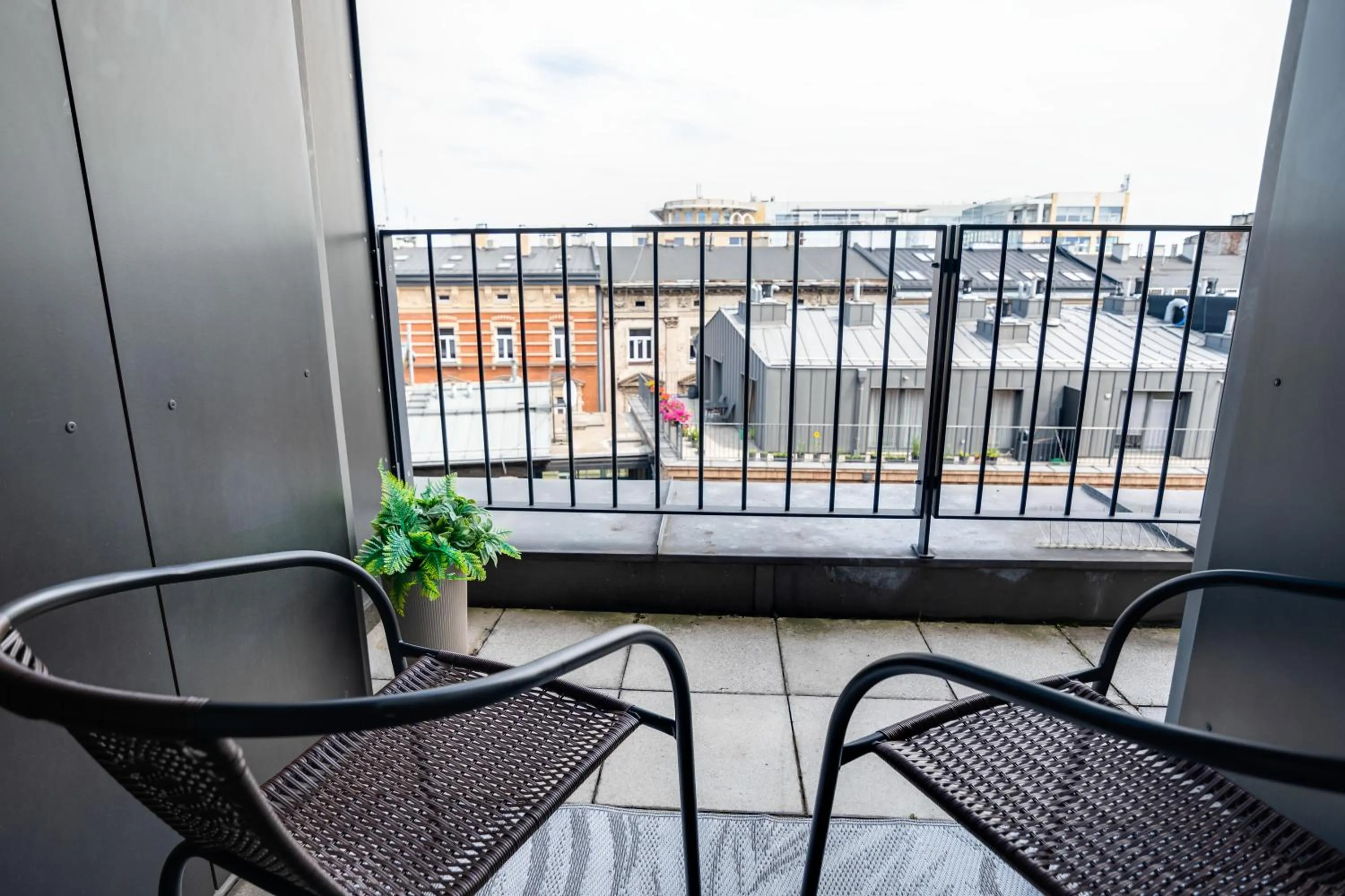 Balcony/Terrace in Apartamenty Prestige Browar Lubicz Stare Miasto