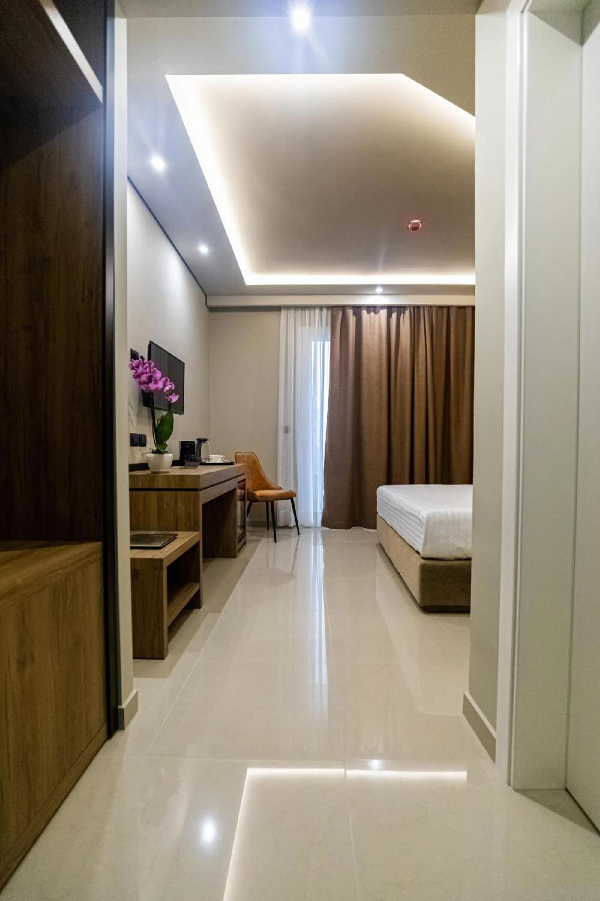 View (from property/room), Bed in Kraal Hotel Vlore