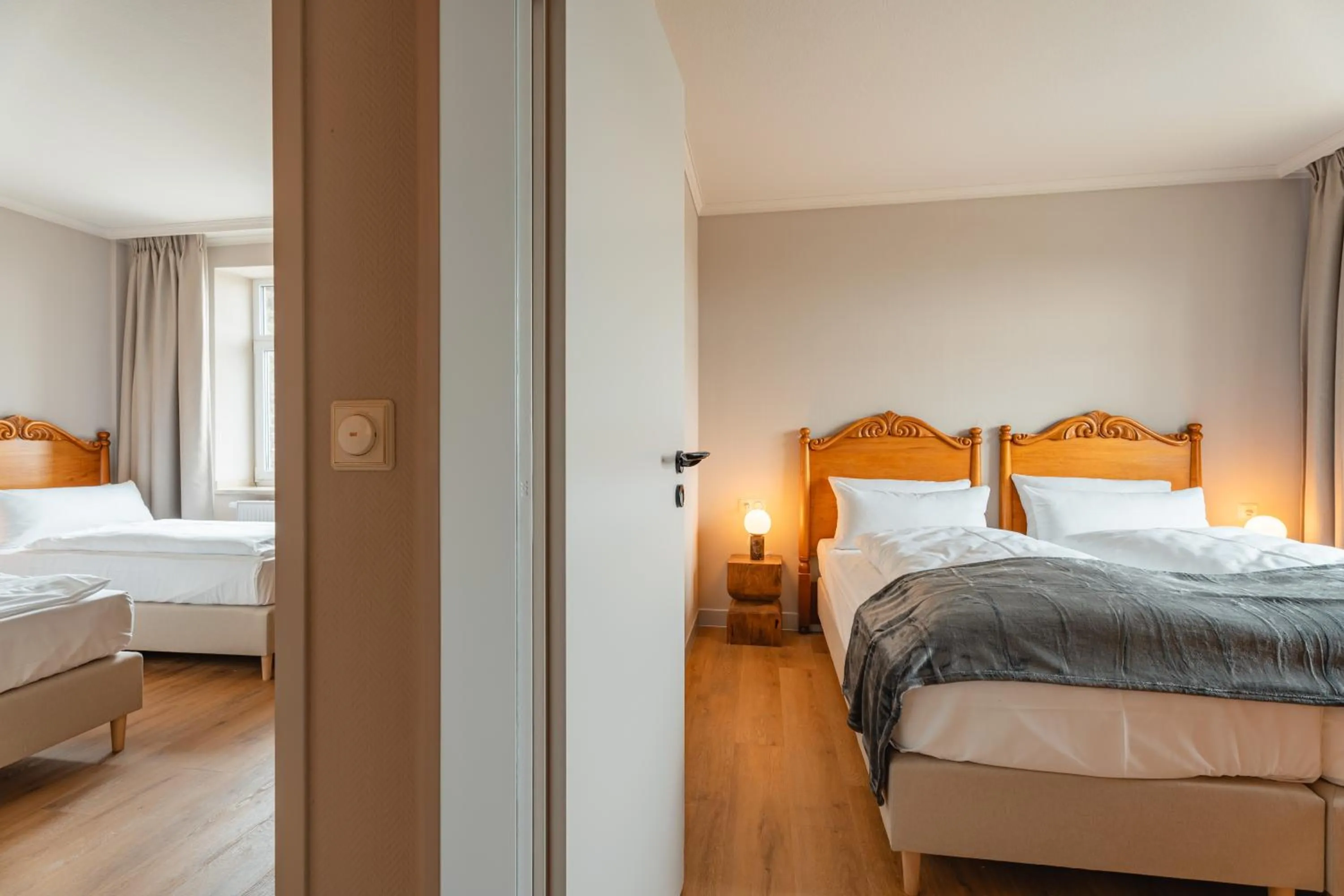 Bedroom, Bed in Naturhotel Sachsenbaude Oberwiesenthal - Indoor-Pool & Outdoor-Whirlpool