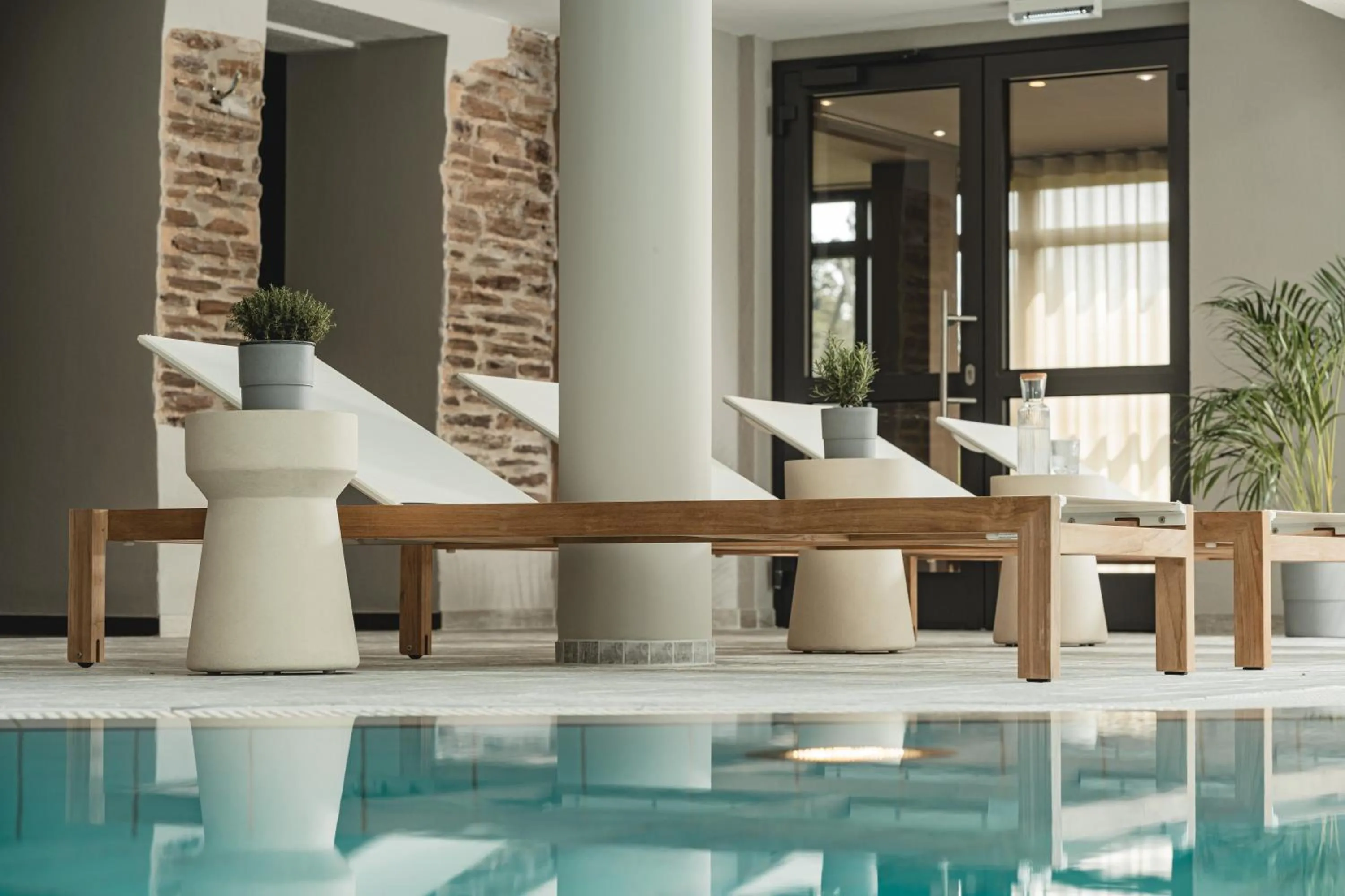 Spa and wellness centre/facilities in Naturhotel Sachsenbaude Oberwiesenthal - Indoor-Pool & Outdoor-Whirlpool