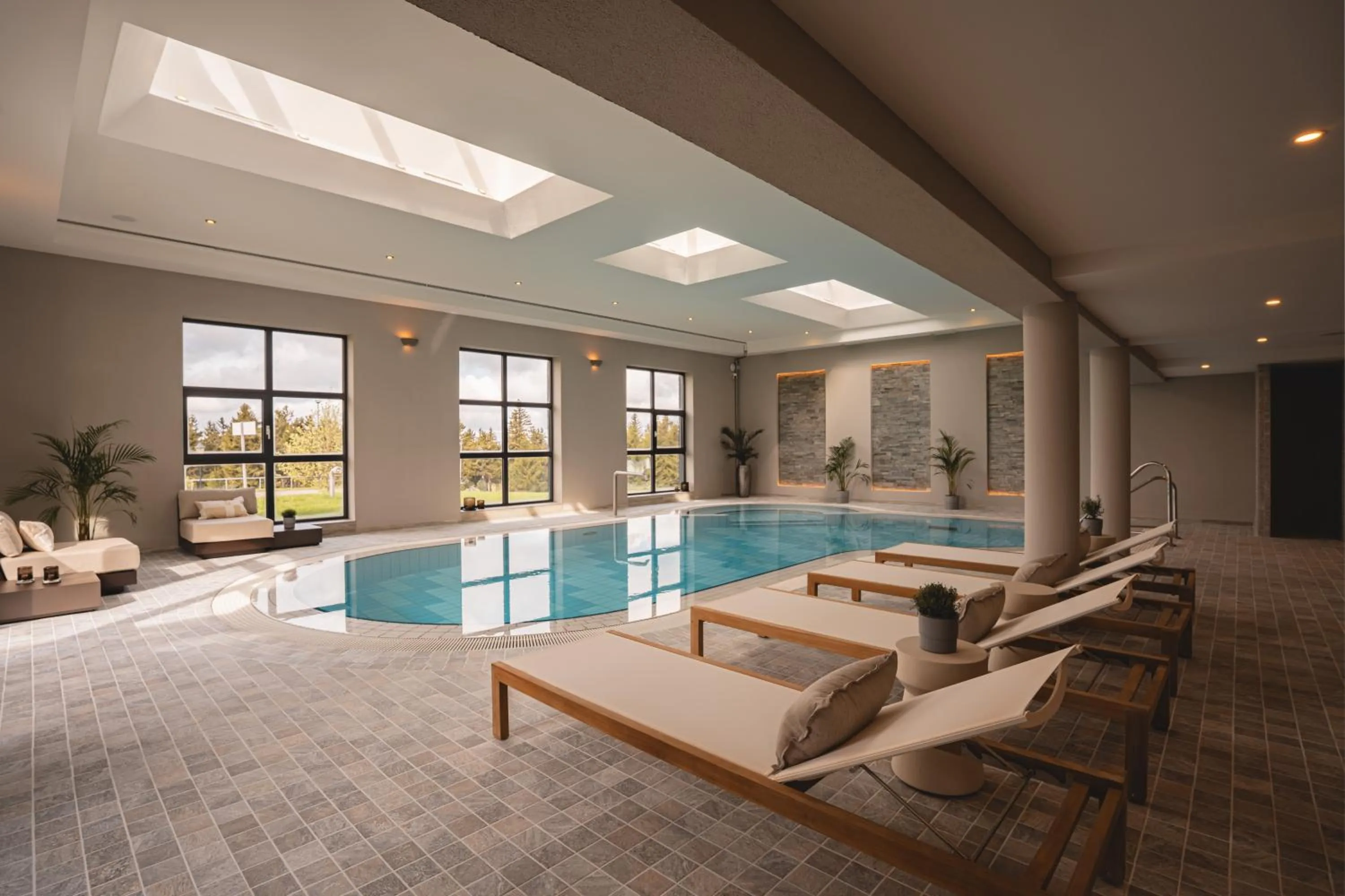 Spa and wellness centre/facilities in Naturhotel Sachsenbaude Oberwiesenthal - Indoor-Pool & Outdoor-Whirlpool