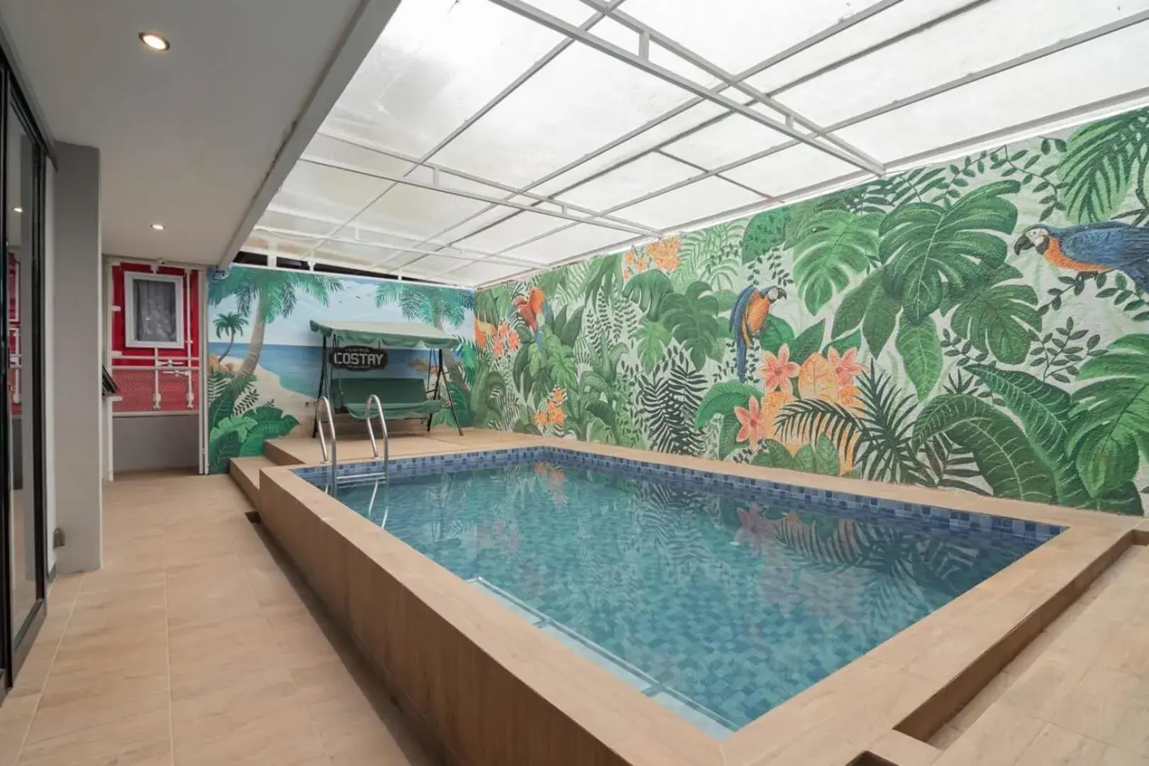 Swimming pool in RedDoorz Plus near Lembang Park & Zoo Swimming pool in RedDoorz Plus near Lembang Park & Zoo