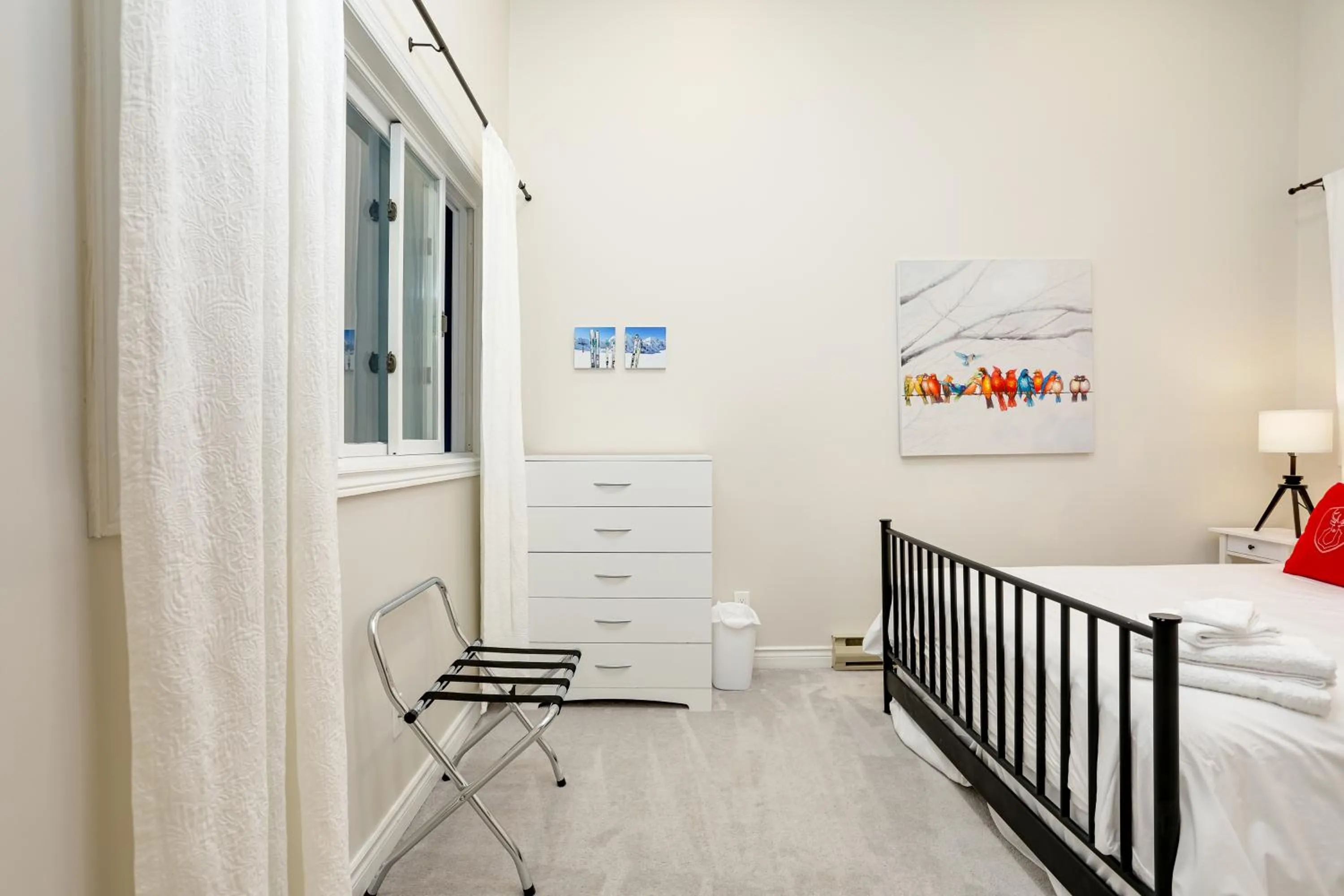 Bed in Wintergreen Retreat with Private Sauna & Patio 82291