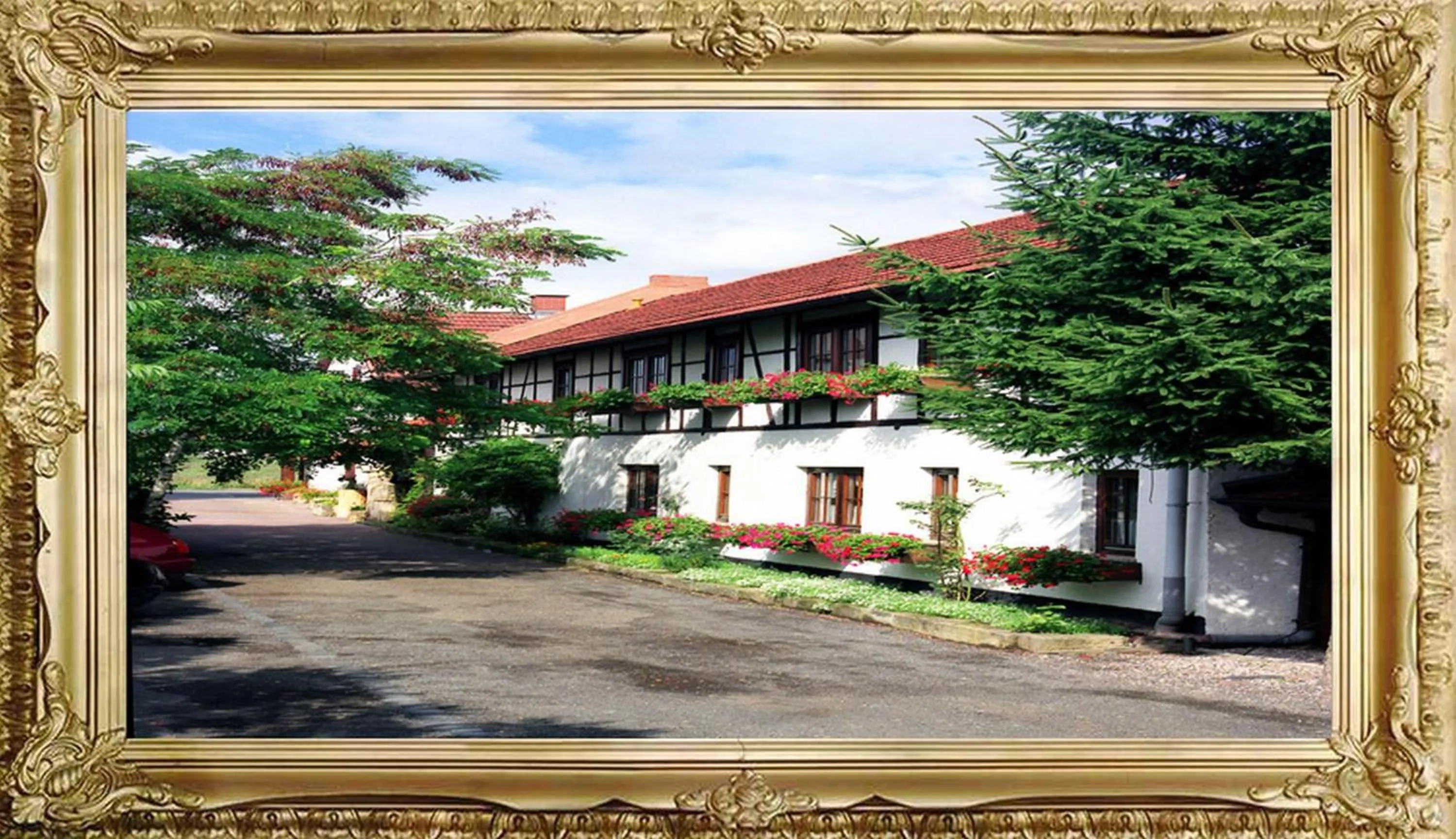 Facade/entrance in Landhaus Hotel Romantik