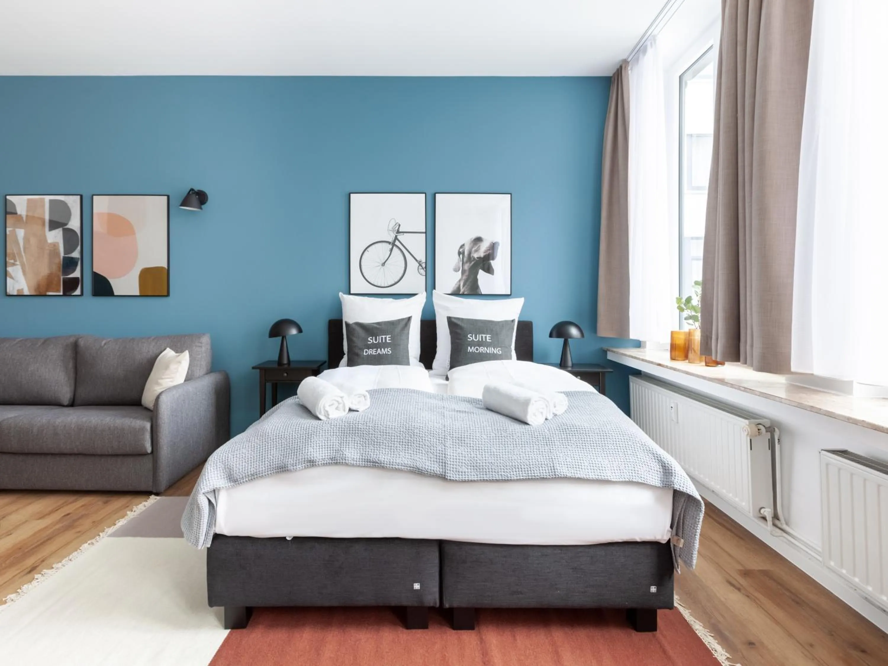 Bed in Limehome Bremen Hutfilterstraße