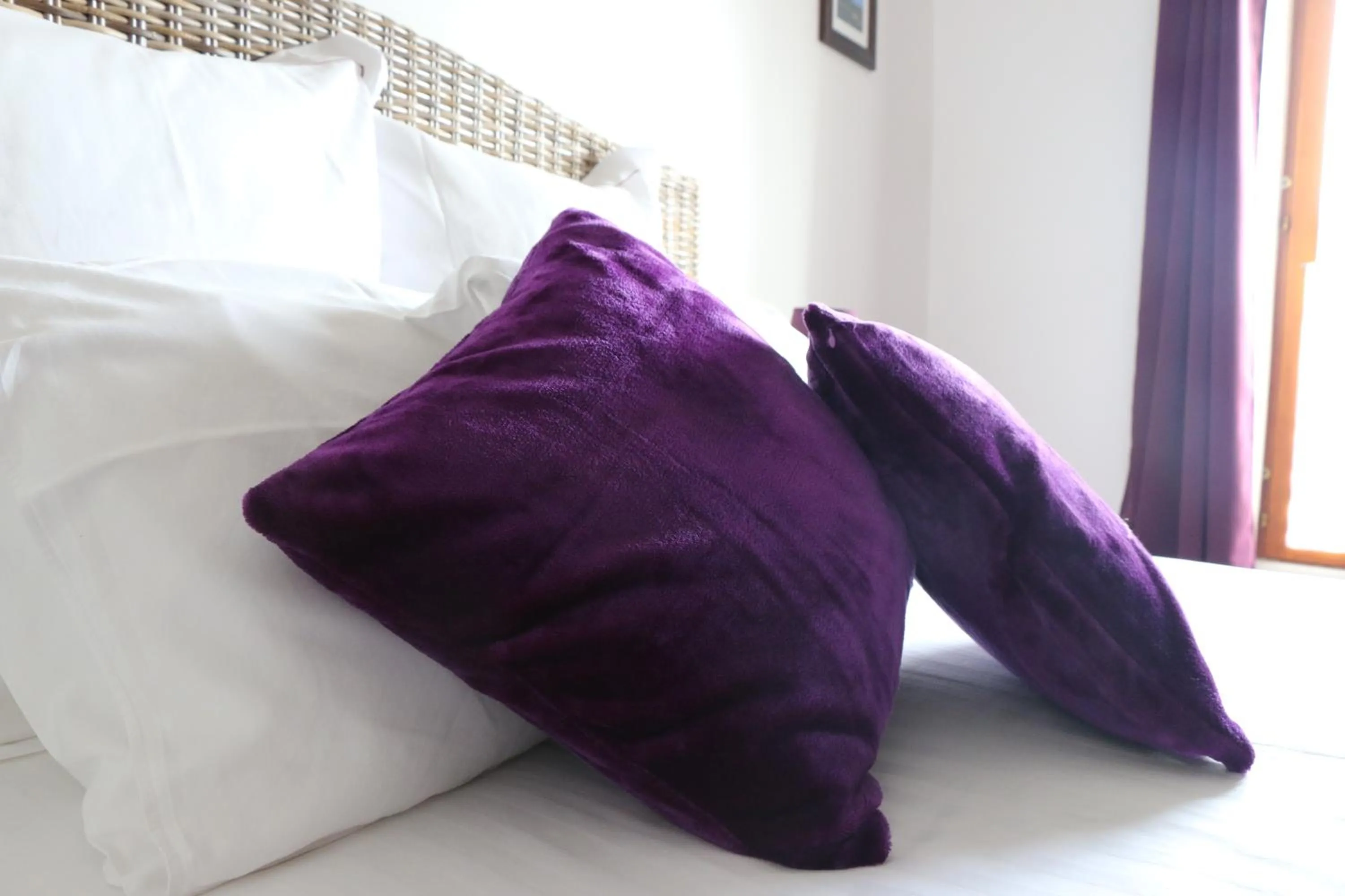 Decorative detail, Bed in Au Relais de Chaussy