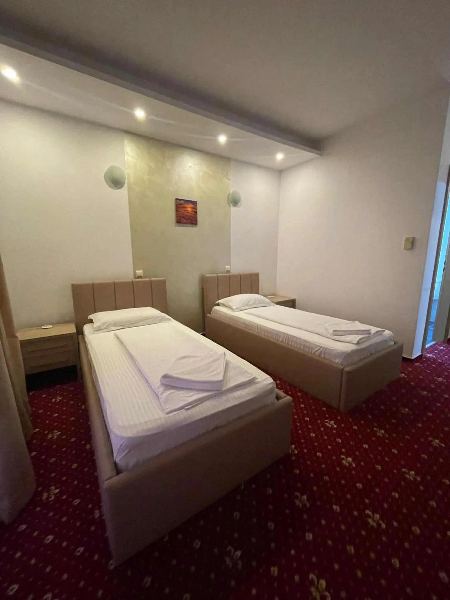 Bed in Hotel Veștem
