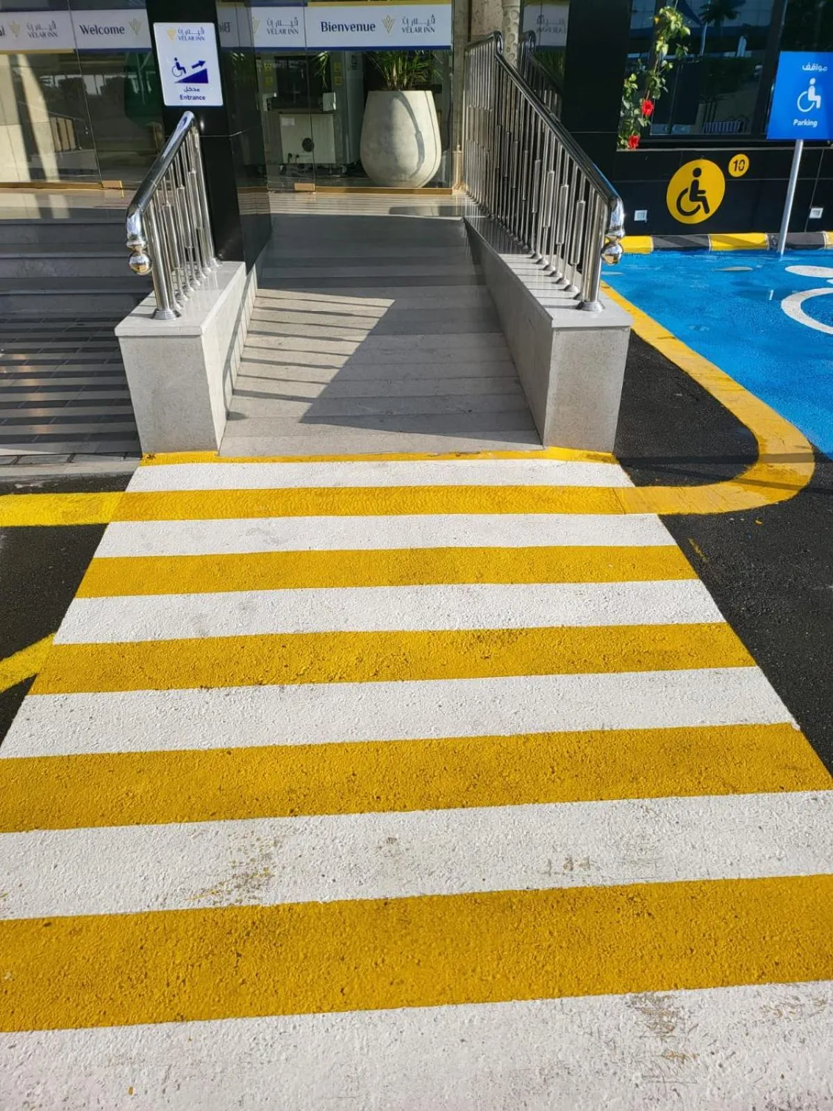 Facility for disabled guests in Velar Inn Hotel