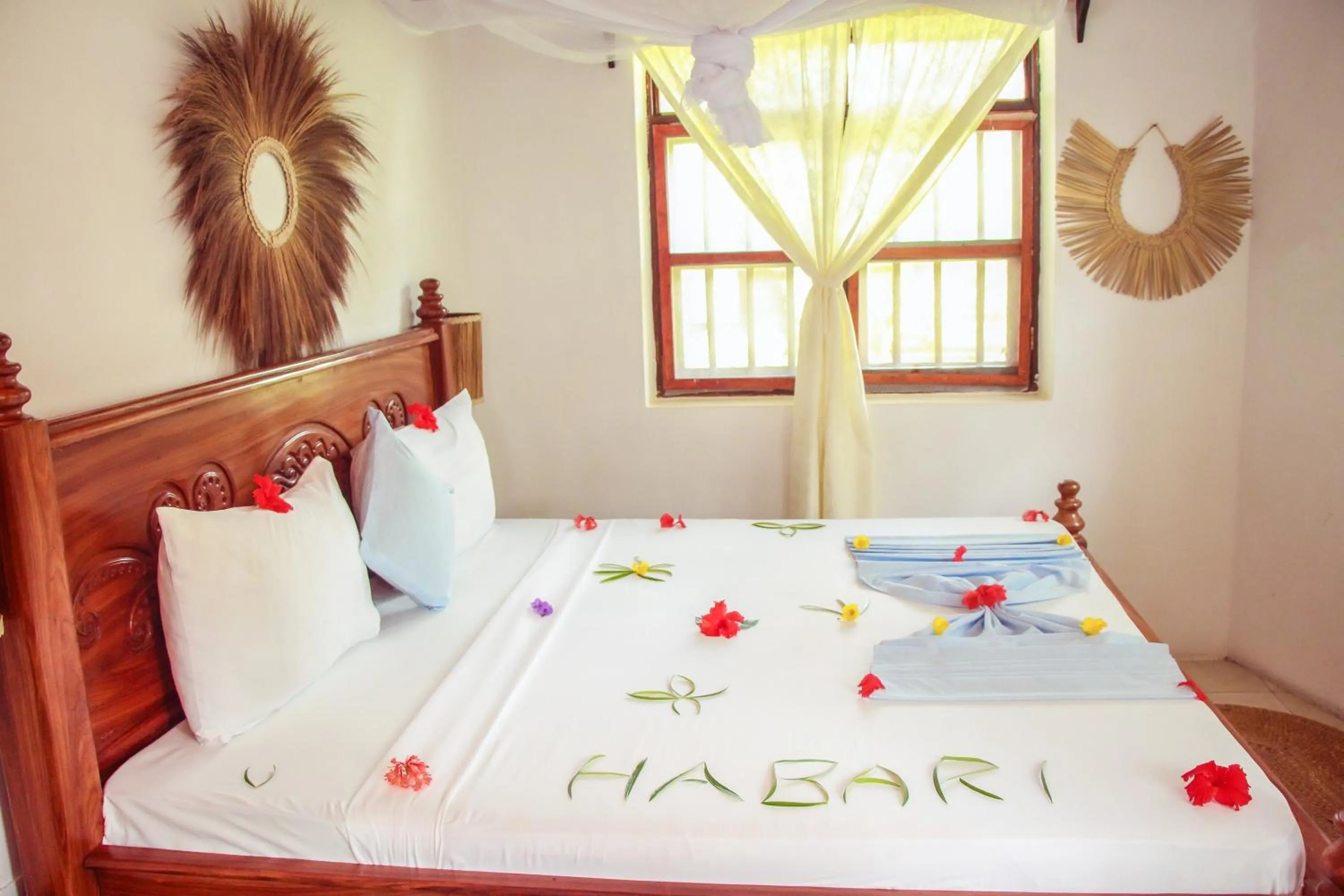 Bed in TIKI Beach Club & Resort