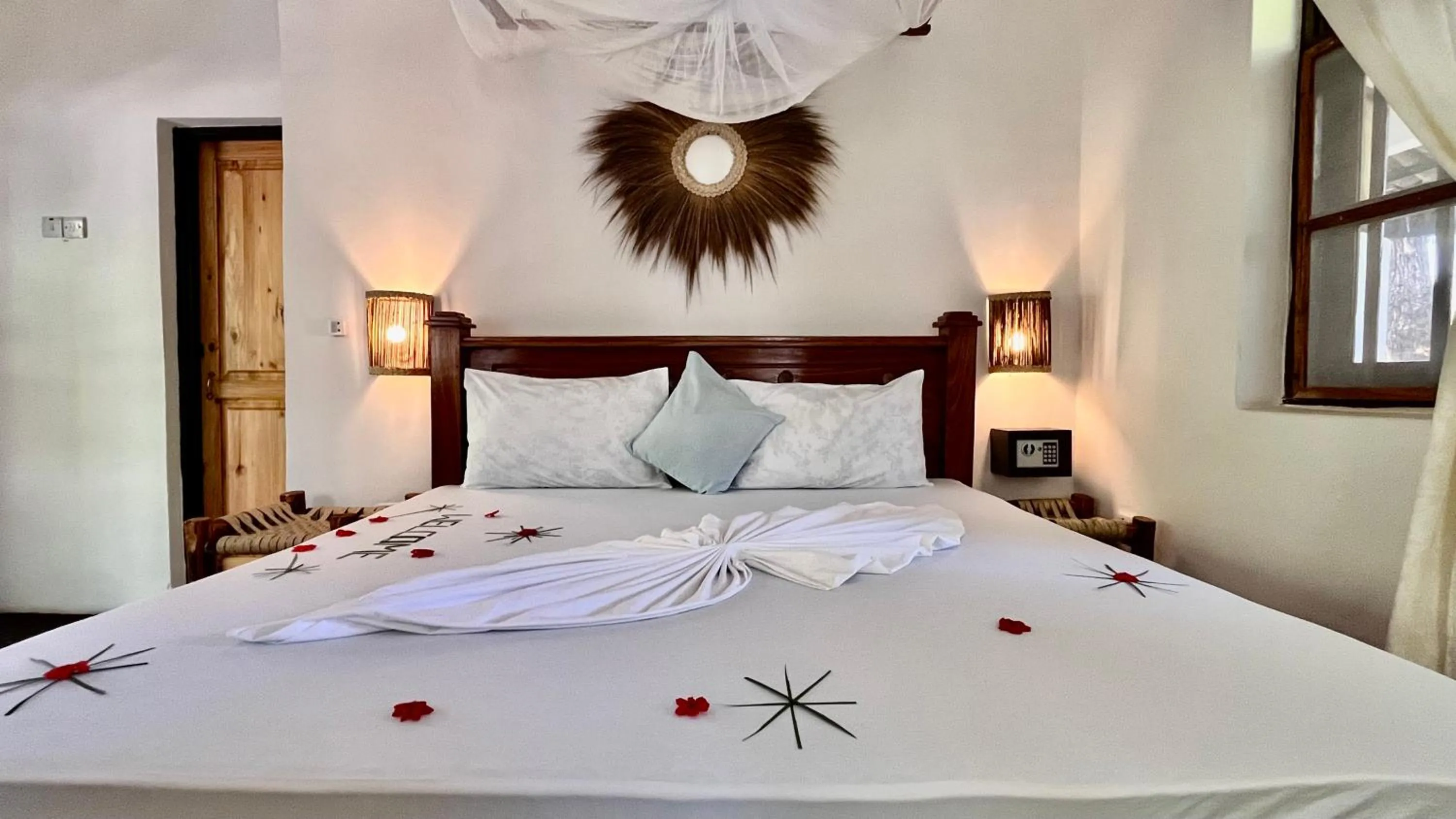 Bed in TIKI Beach Club & Resort