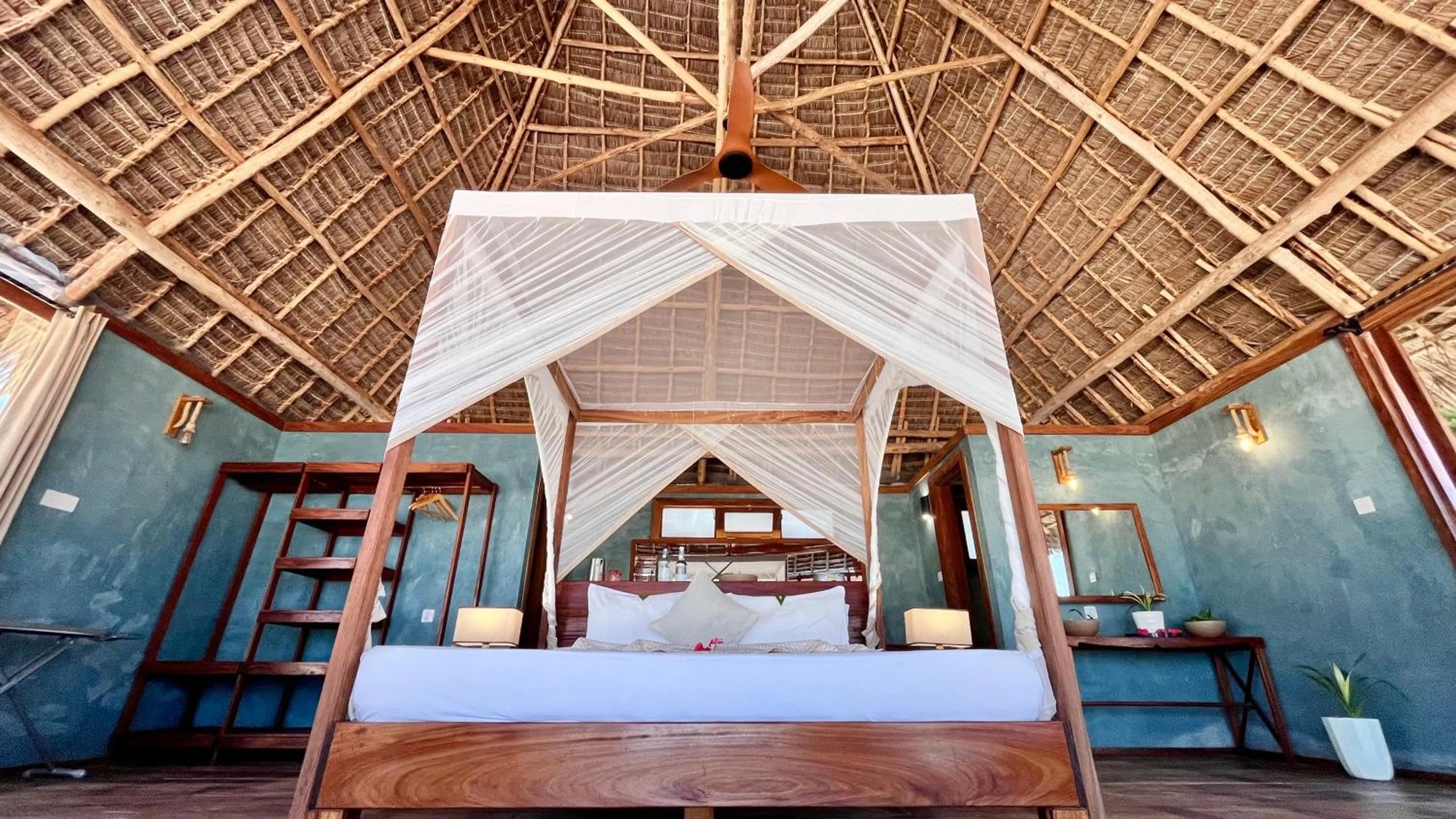 Bed in TIKI Beach Club & Resort
