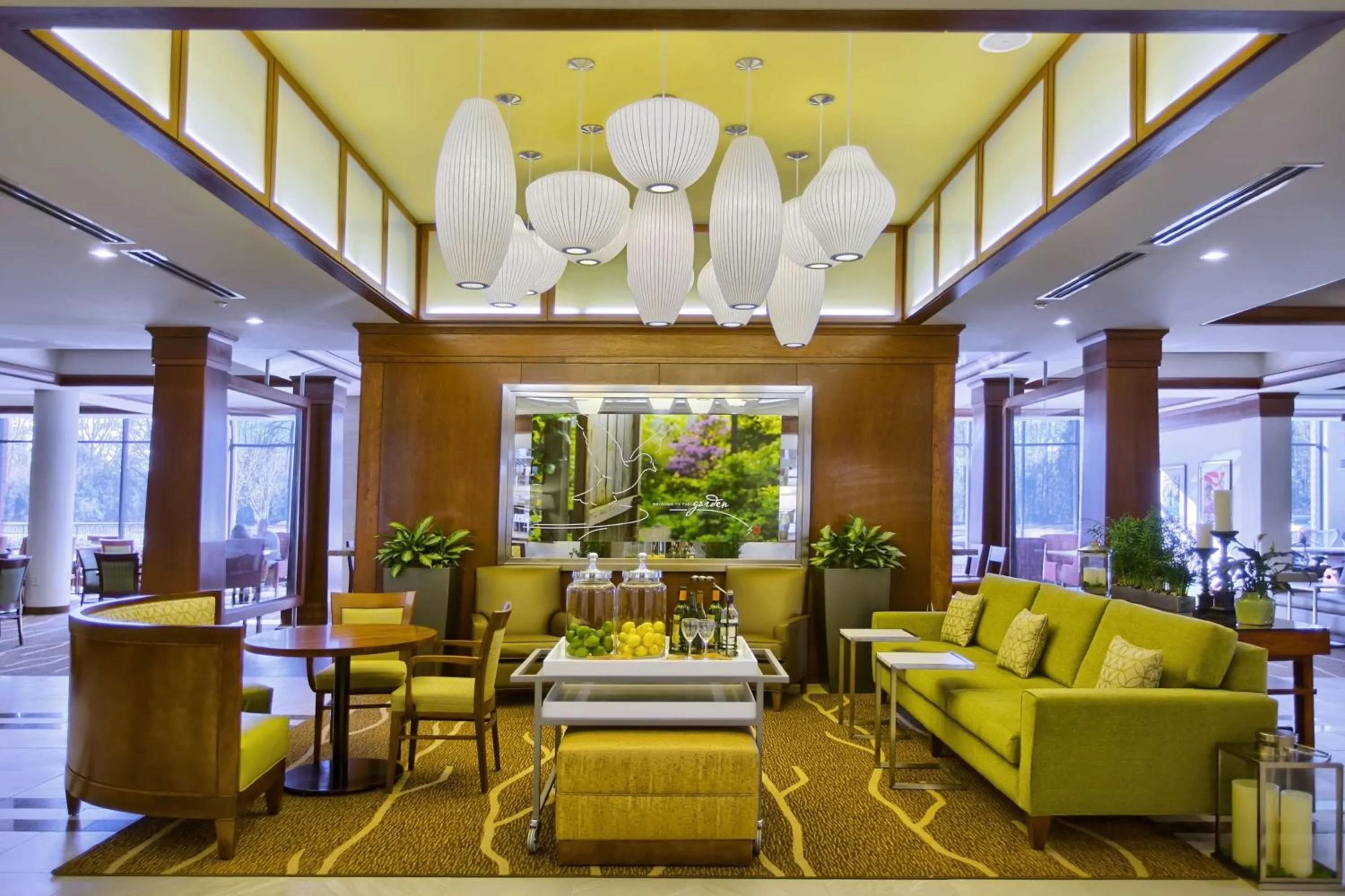 Lobby or reception in Hilton Garden Inn Durham-University Medical Center
