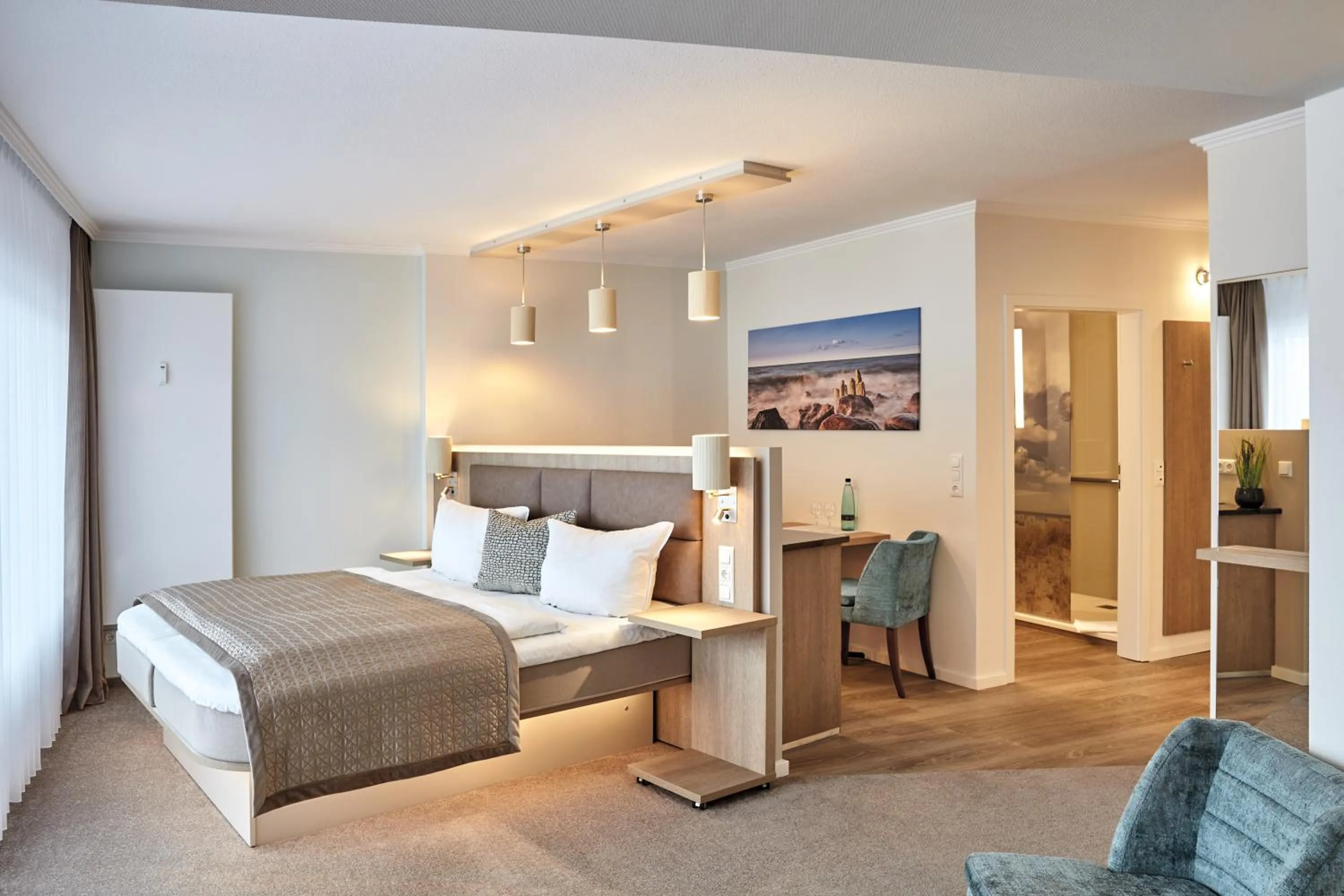 Decorative detail, Bed in Hotel Strandidyll