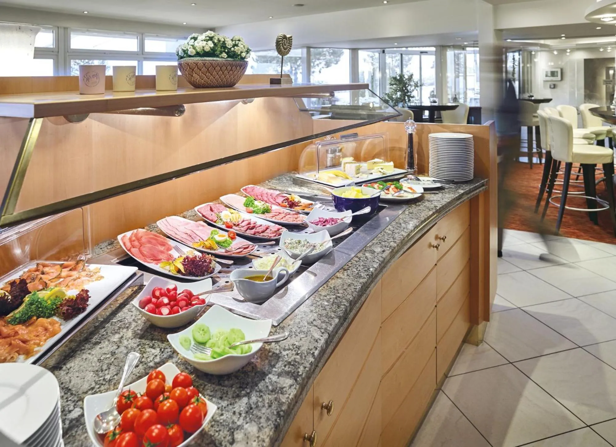 Buffet breakfast in Hotel Strandidyll