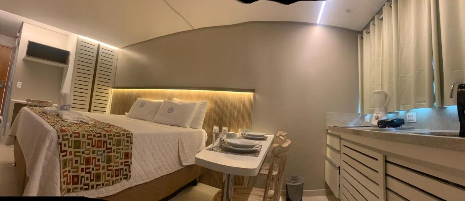 Bed in Pousada Recanto dos Corais