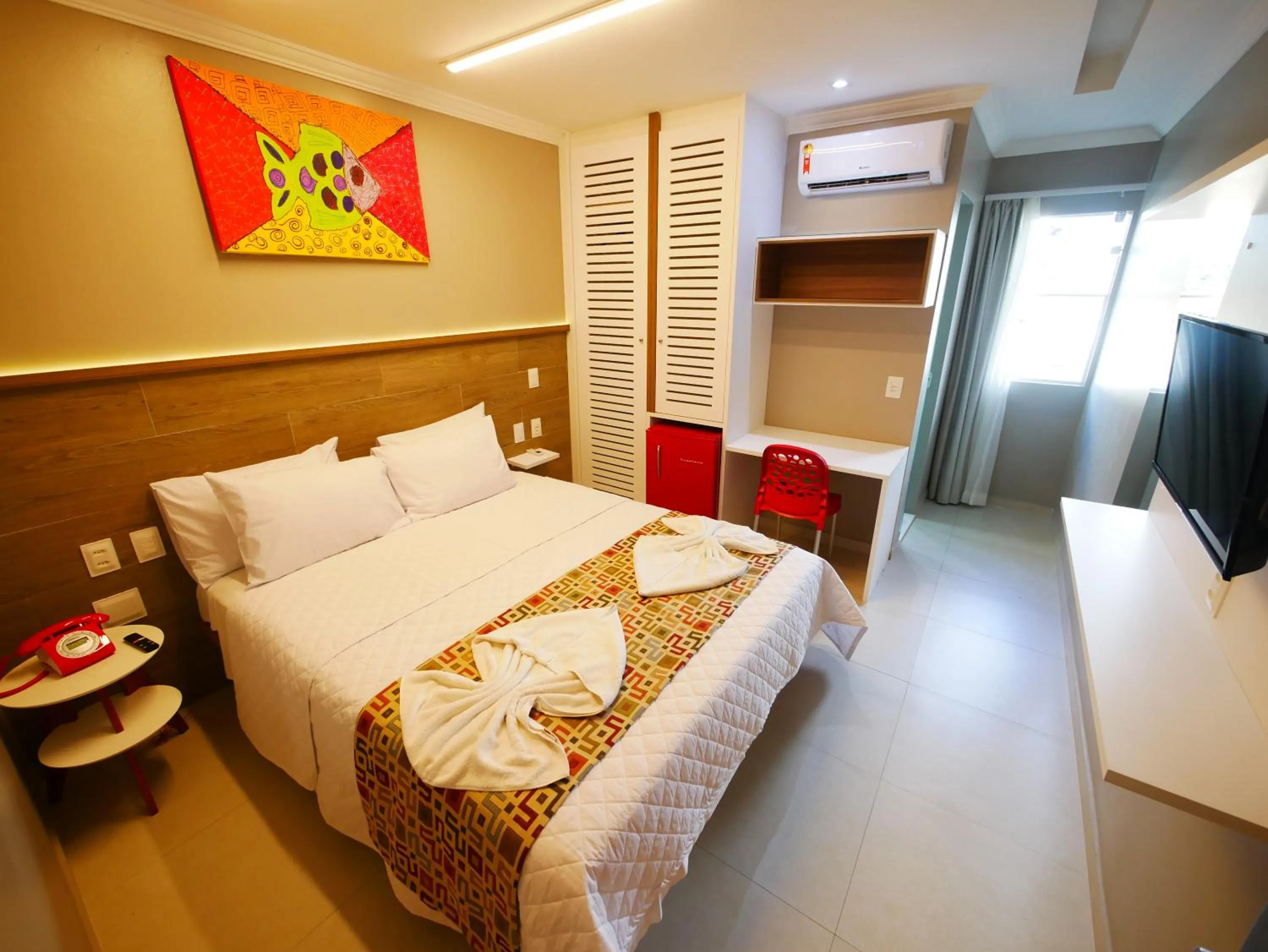 Bed in Pousada Recanto dos Corais