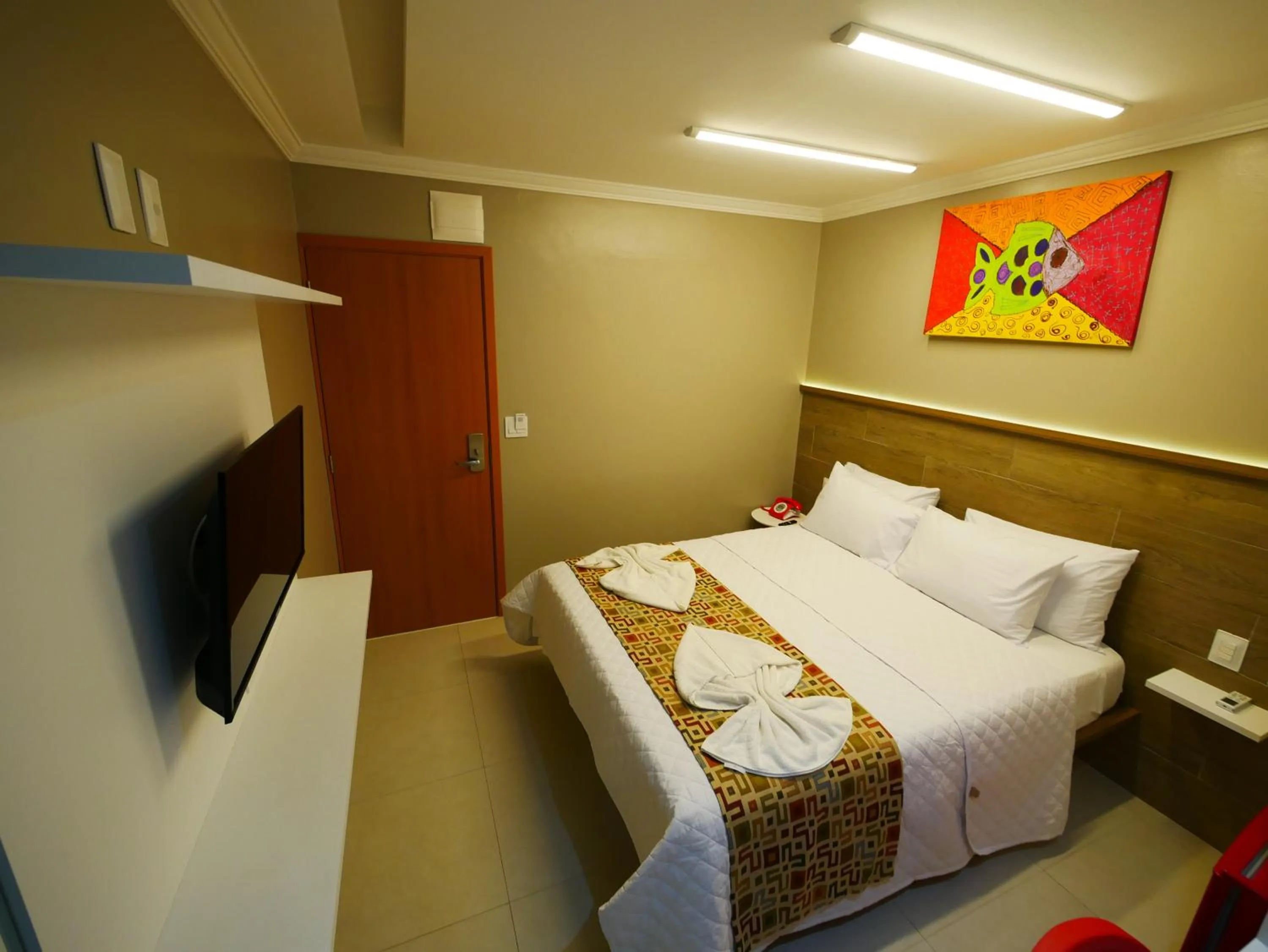 Bed in Pousada Recanto dos Corais