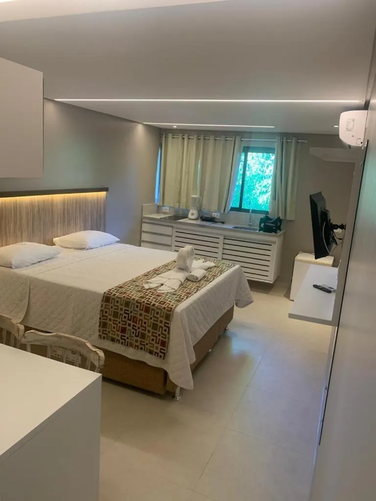 Bed in Pousada Recanto dos Corais