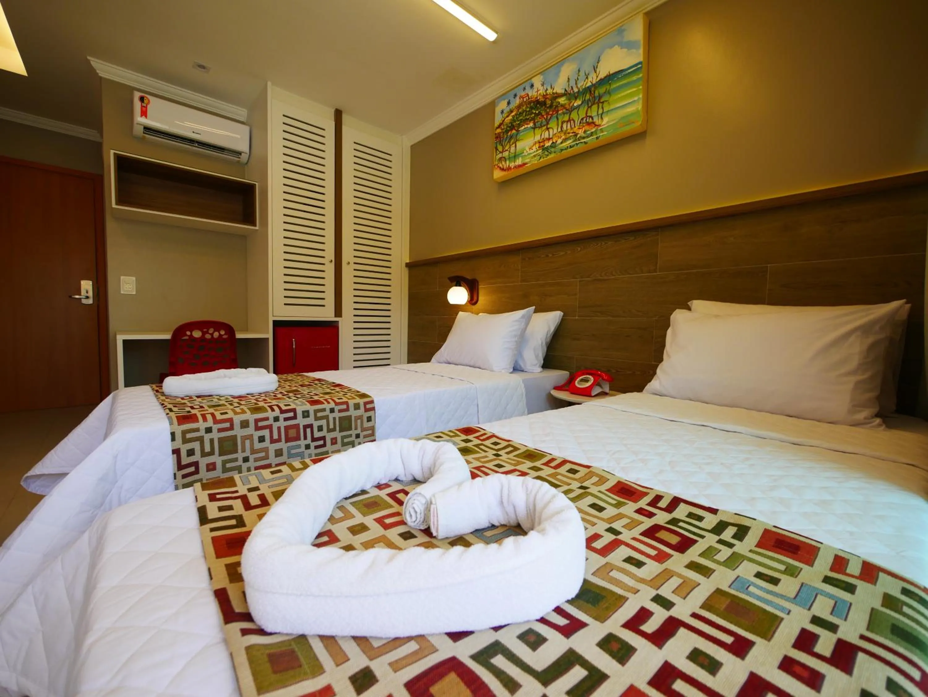 Bed in Pousada Recanto dos Corais