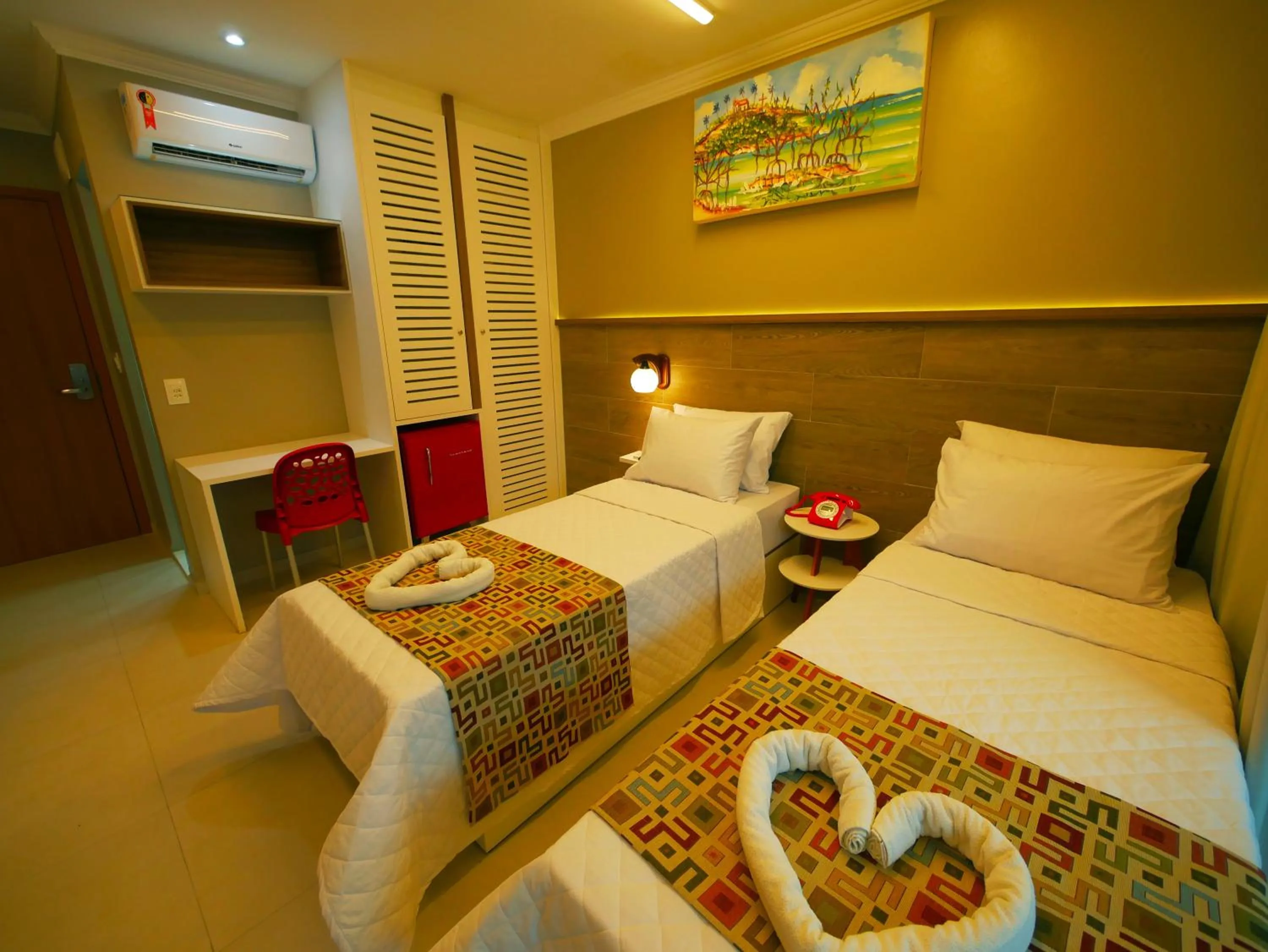 Bed in Pousada Recanto dos Corais