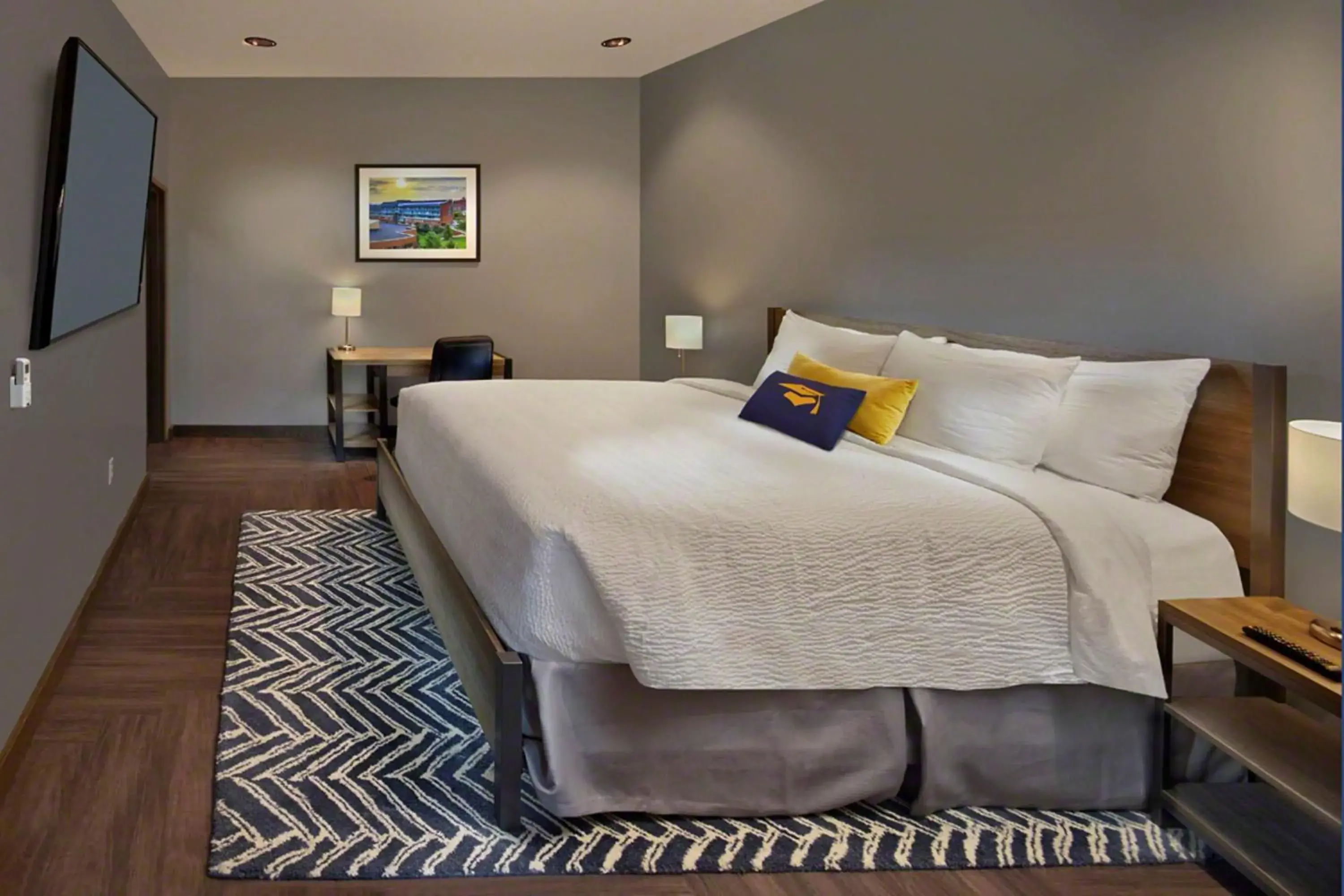 Bedroom, Bed in Scholar Morgantown, Tapestry Collection by Hilton Bedroom, Bed in Scholar Morgantown, Tapestry Collection by Hilton